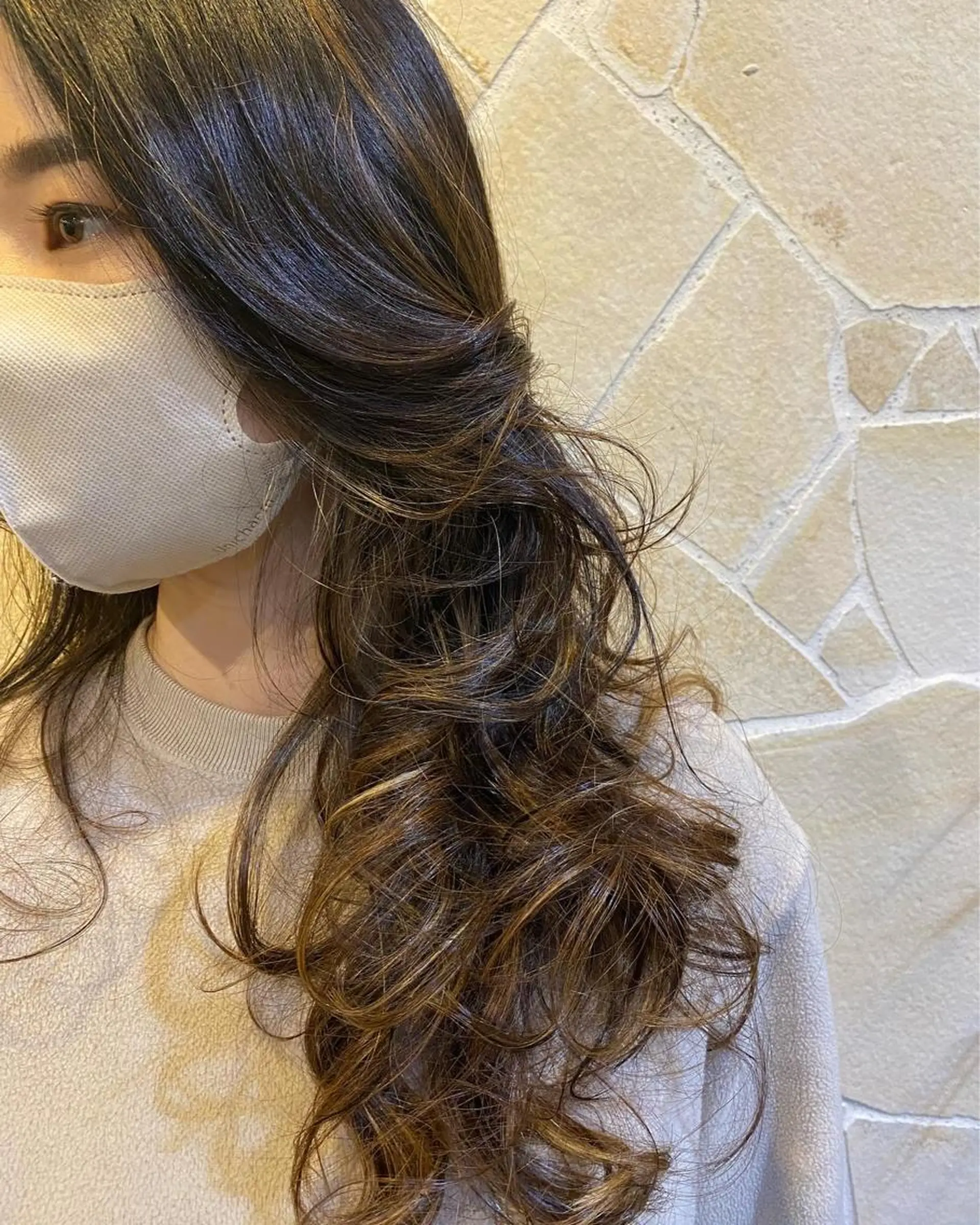 セミロング カラー and Art おのでらじんのヘアスタイル