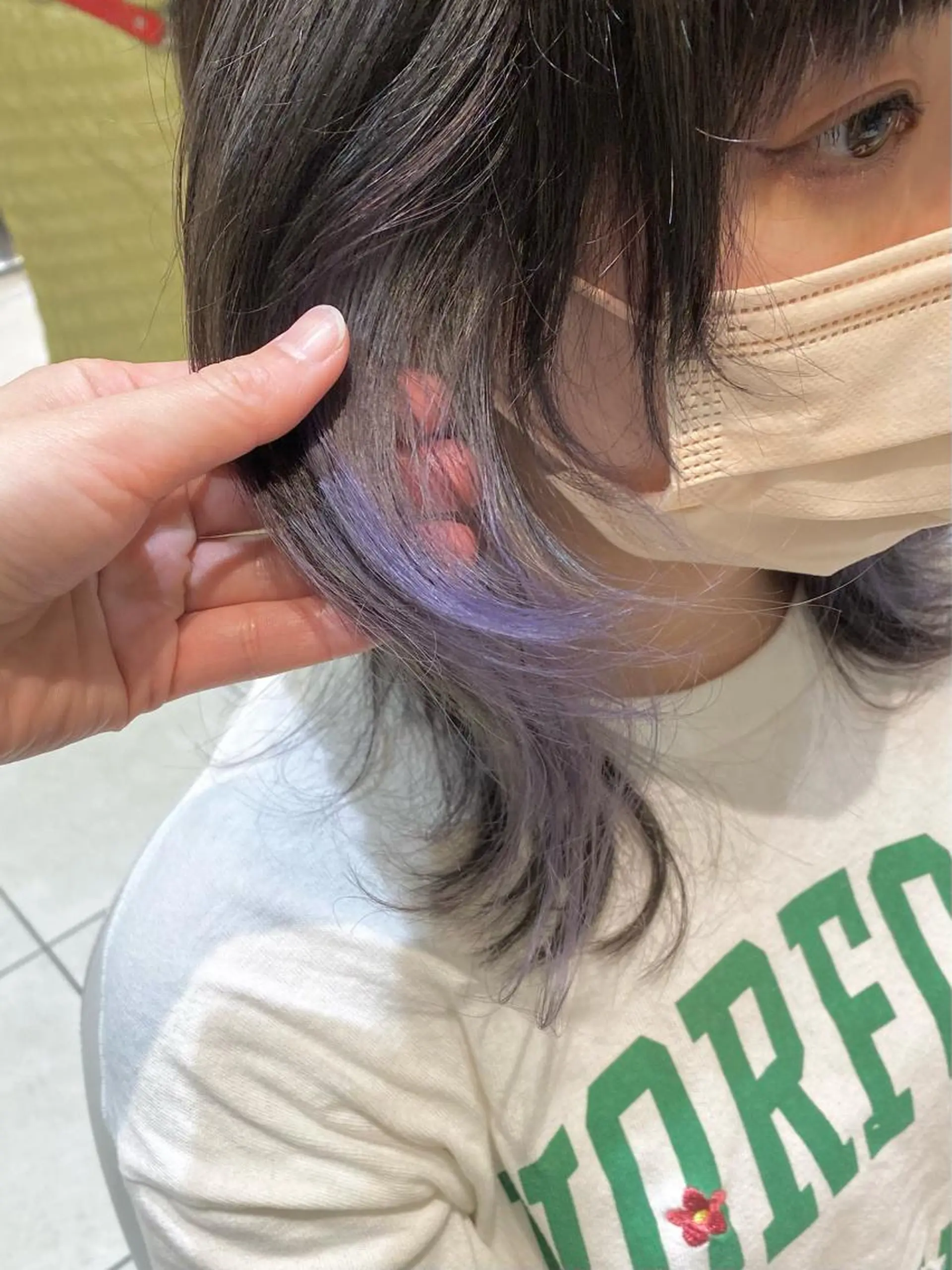 セミロング 似合わせ艶髪カラー ❤️ハダユミのヘアスタイル