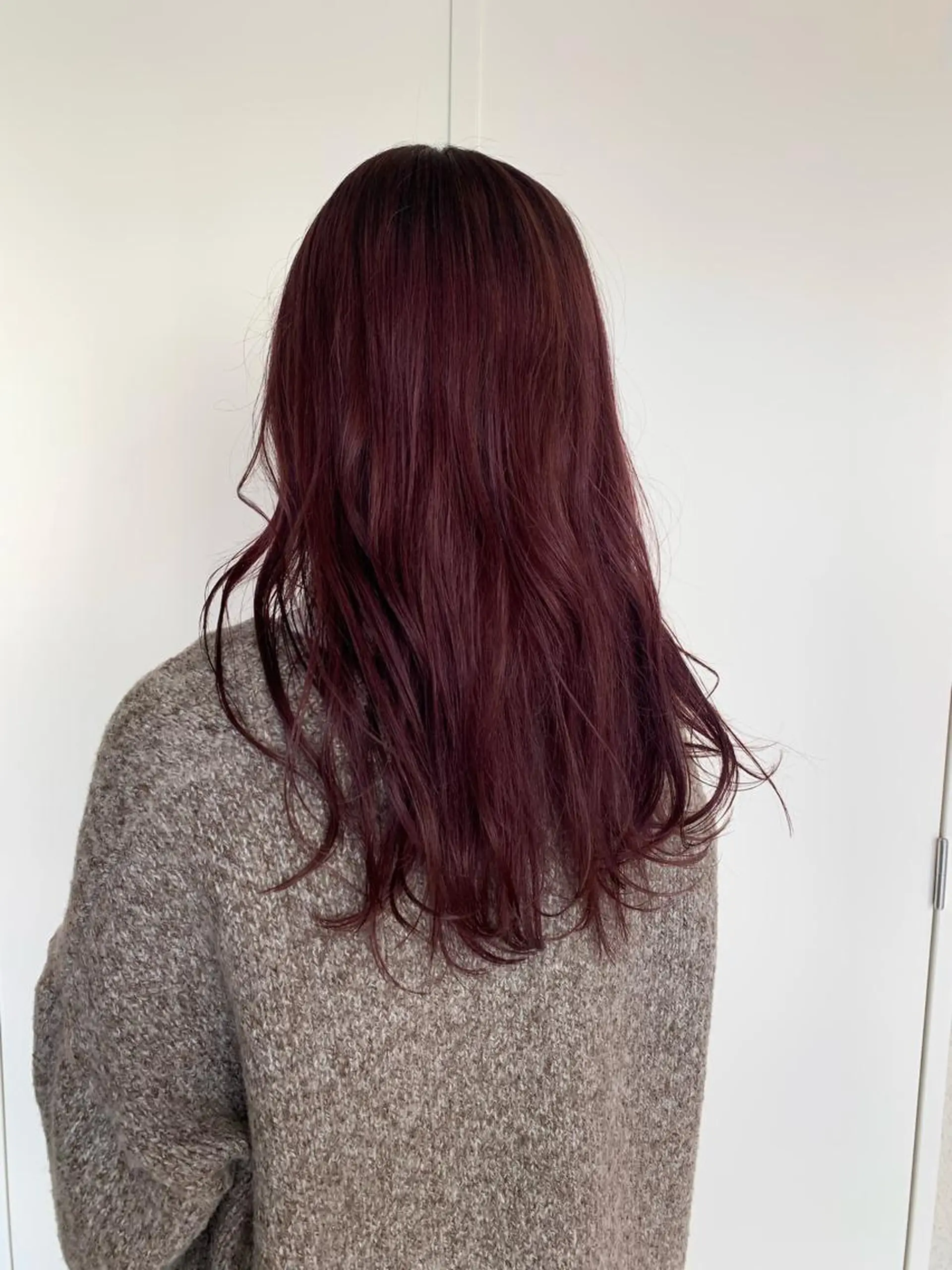 ロング カラー ピンクカラー パープルカラー カット ヘアカラー ダブルカラー/ウルフ 上田 航平のヘアスタイル