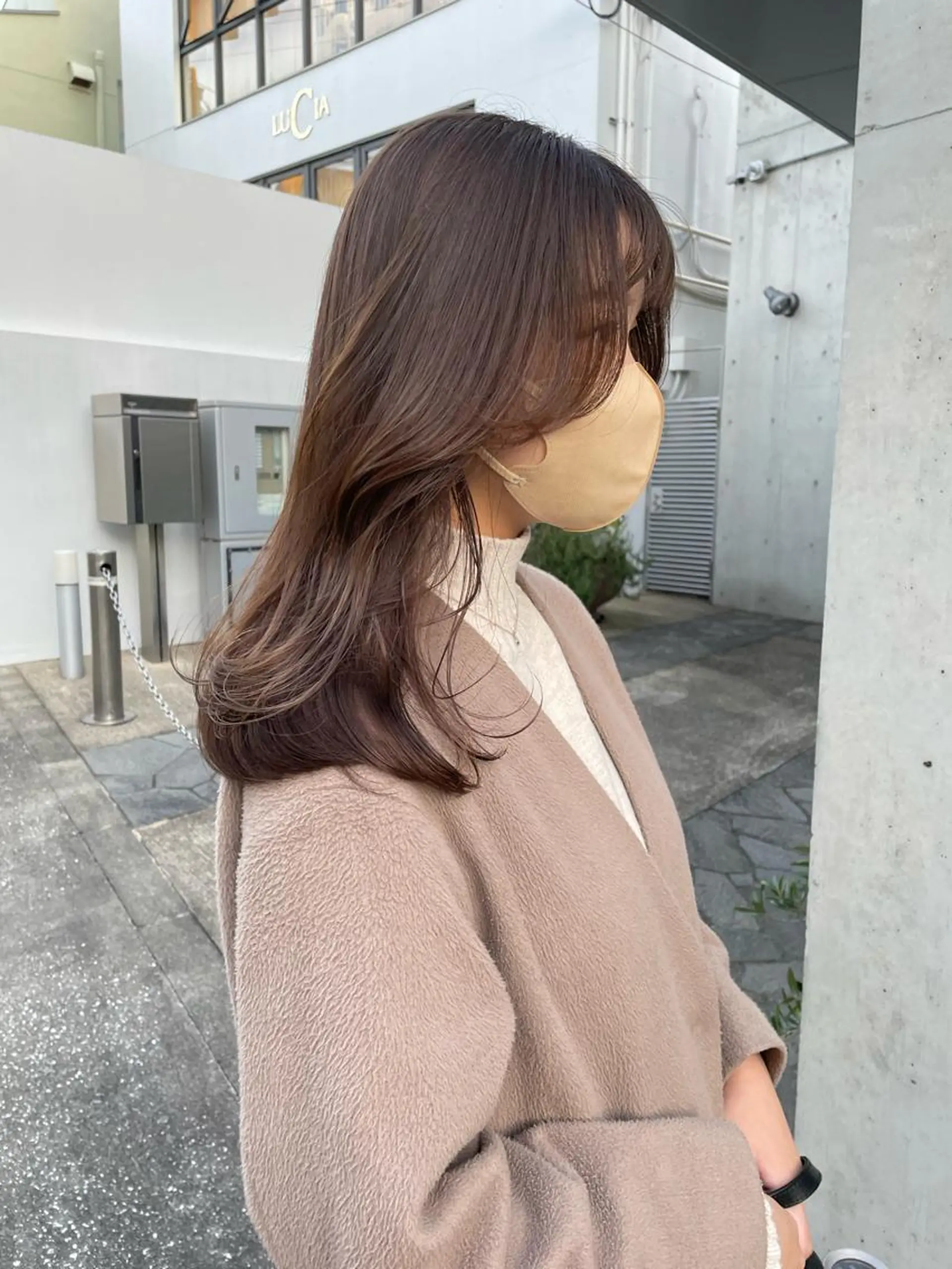 ロング カラー アッシュ ブリーチ ダブルカラー ラベンダーカラー ブリーチなしカラー カット ヘアカラー トリートメント レイヤーカット🎀 kanaのヘアスタイル