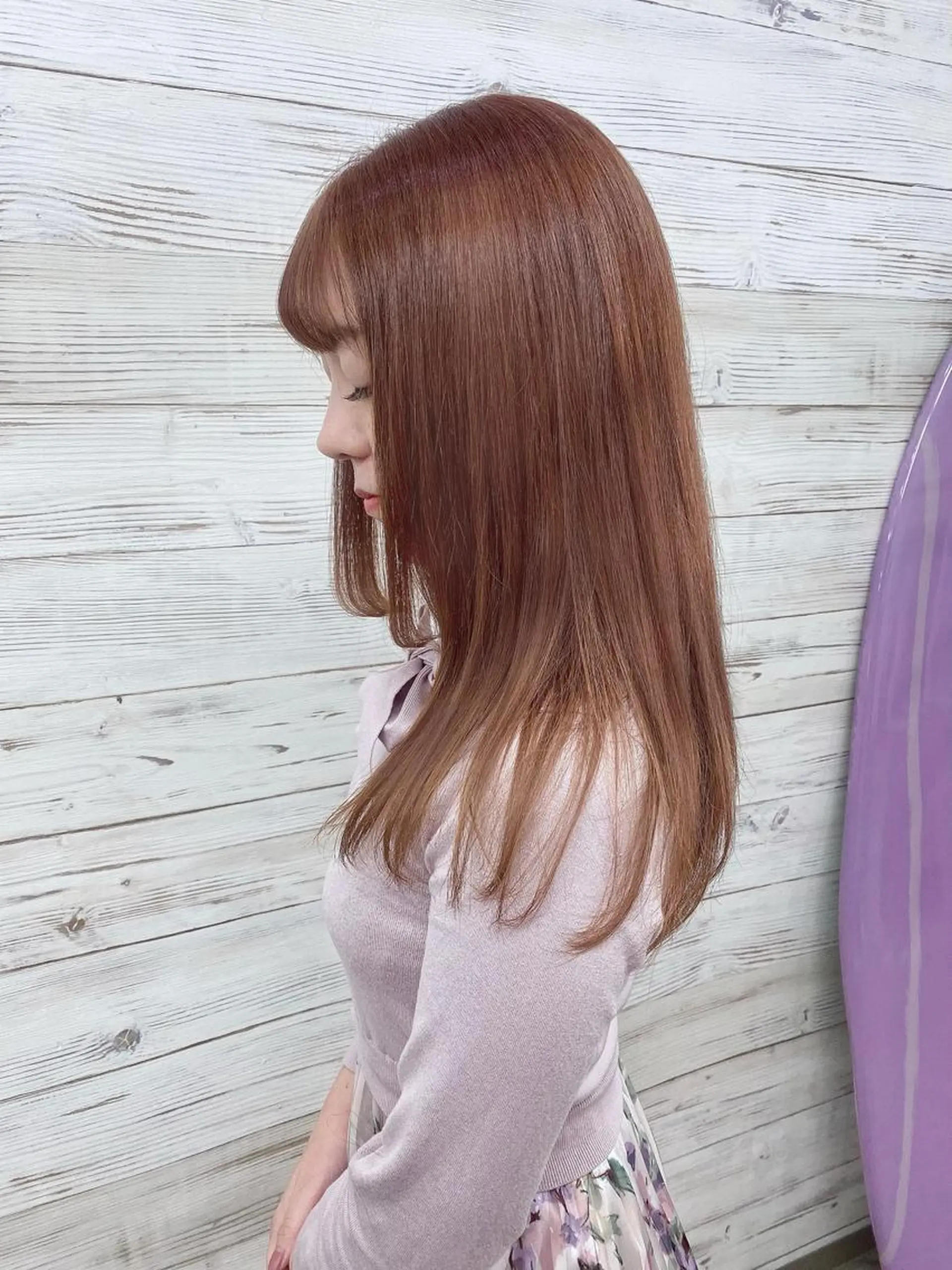 セミロング カラー ヘアアレンジ ショートボブ 編み込みエクステ シールエクステ セミロングパーマ バレイヤージュ LAVENDIA Azabu所属・LAVENDIA 初音のヘアスタイル