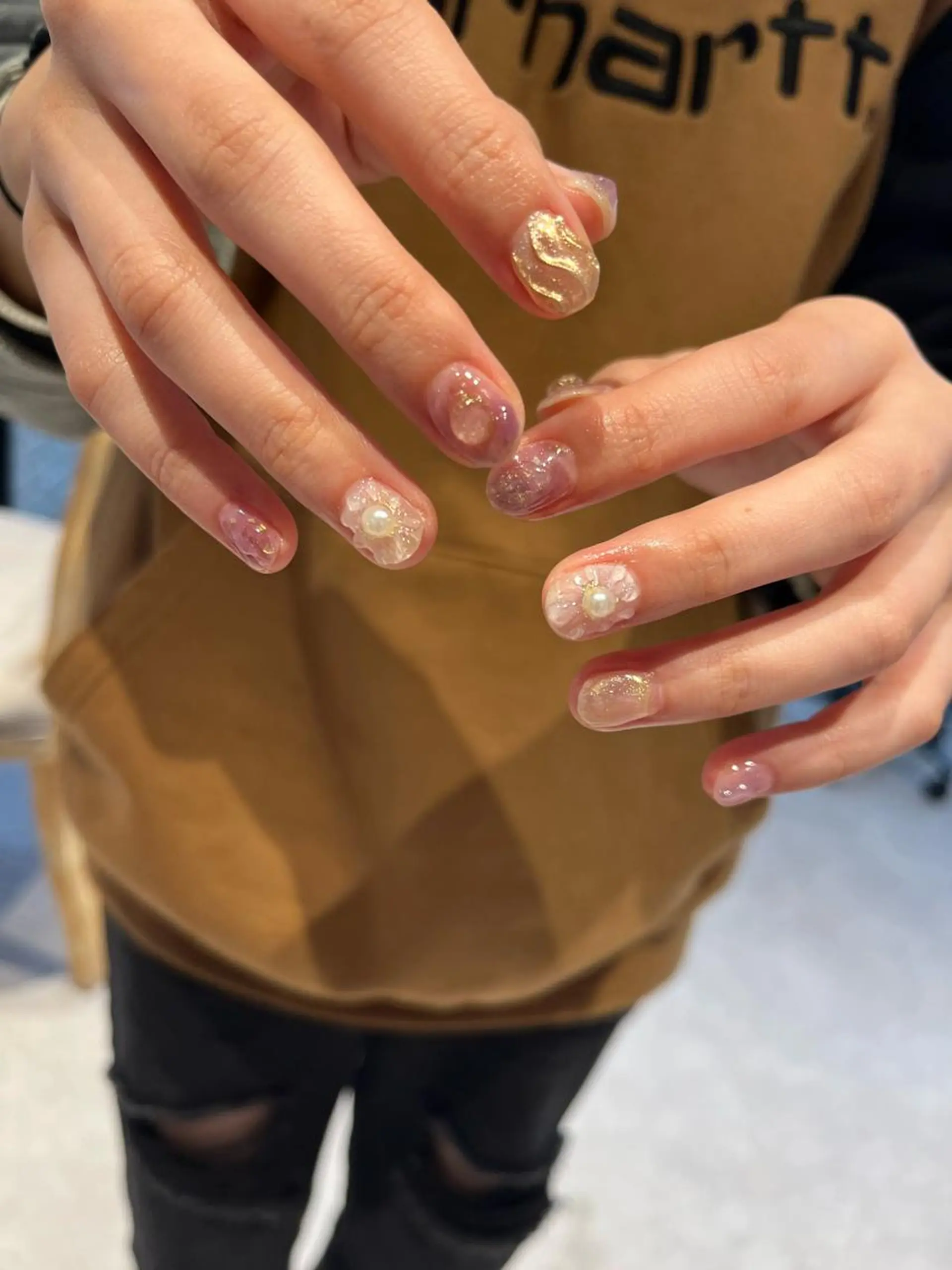 nail* runa🌻のネイルデザイン
