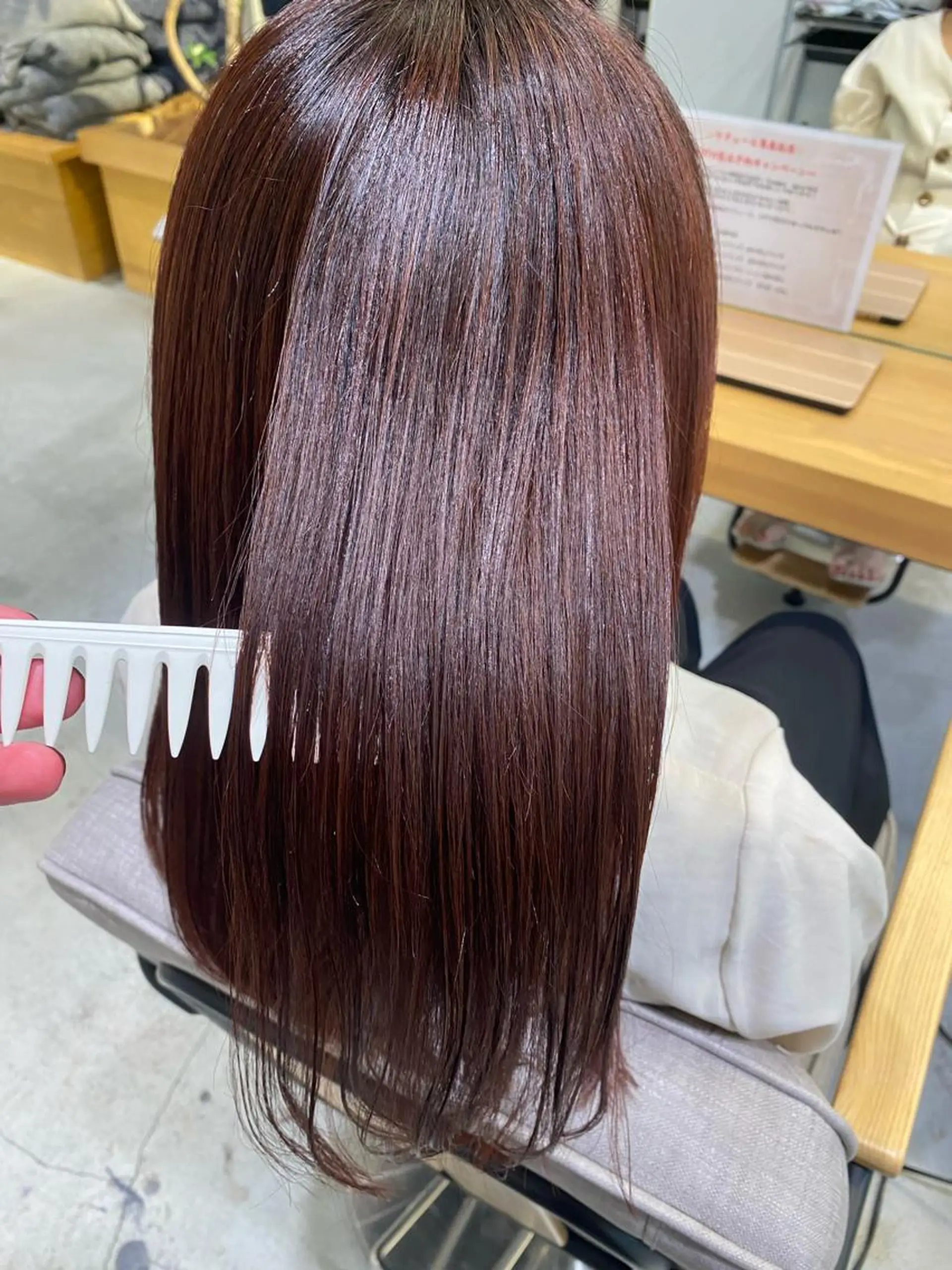 セミロング カラー ヘアアレンジ ブラウンカラー 髪質改善 【メンズ】 ルービック豊中のヘアスタイル