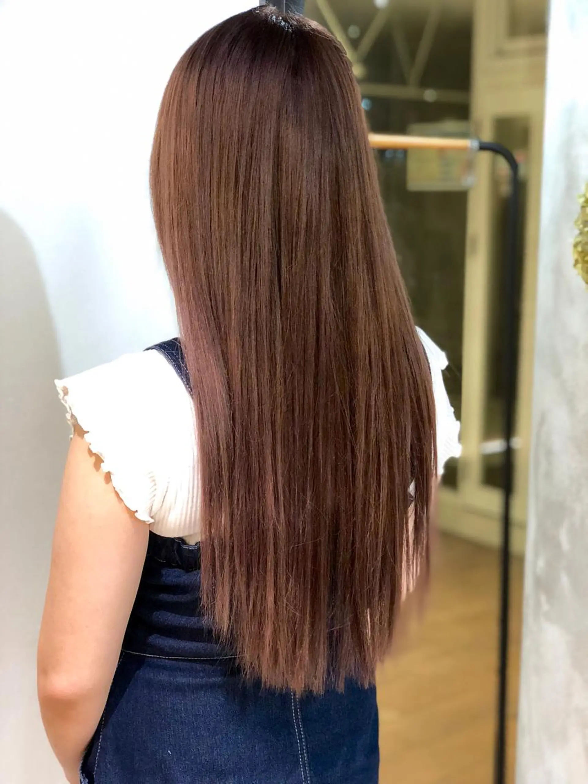 ロング カラー ベージュカラー ピンクカラー カット ヘアカラー トリートメント 松村 崇弘のヘアスタイル