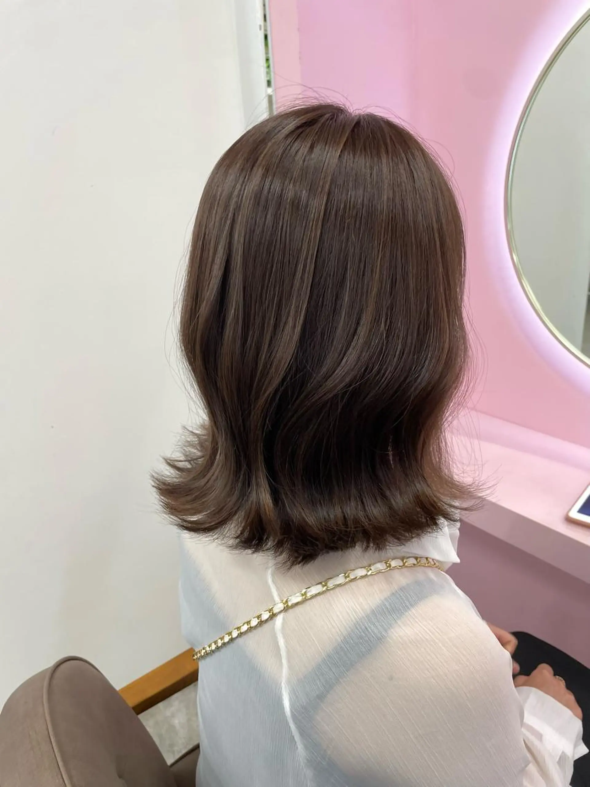 ミディアム カラー ハイライトカラー ハイライト Hana ♡ marshu梅田のヘアスタイル