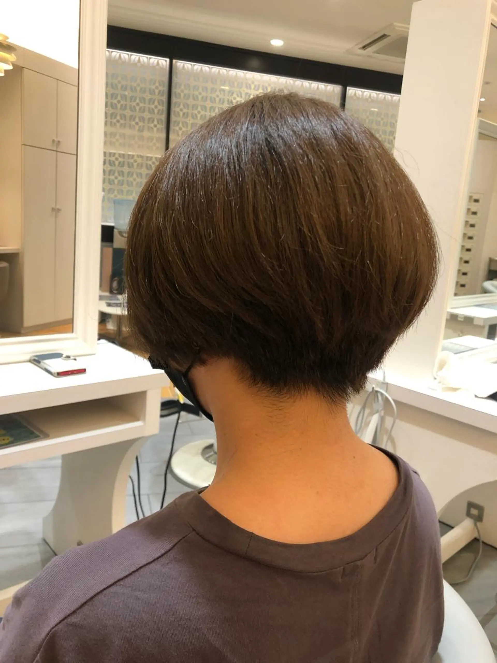ショート カラー パーマ ヘアアレンジ グラデーションカラー ボブ ショートヘア Ｈａｉｒ’ｓ Ｇａｌｌeｒｙ所属・✨堺東駅近✨阪上 沙織のヘアスタイル