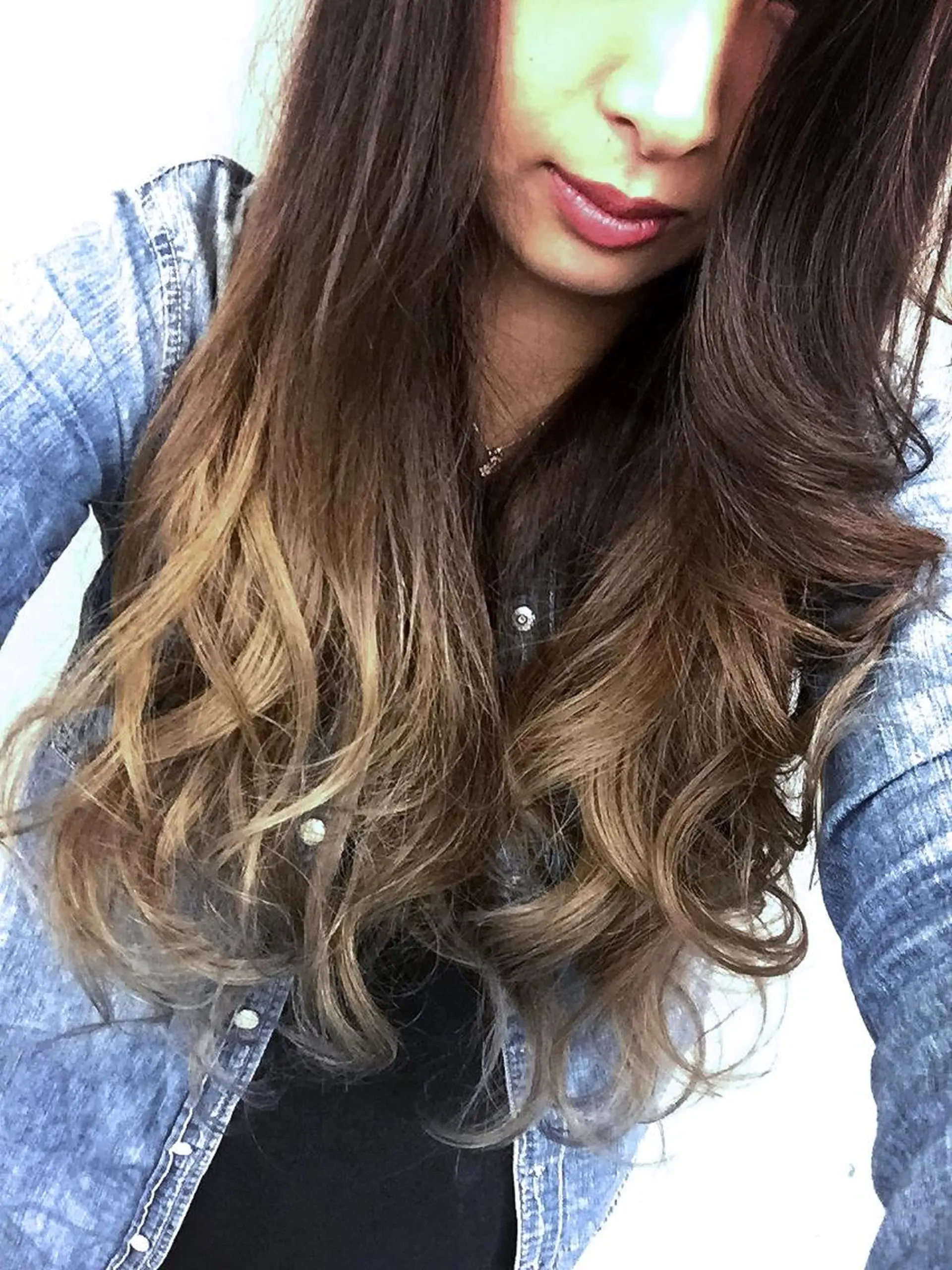 ロング カラー グラデーションカラー 外国人風カラー 松本 明日可のヘアスタイル