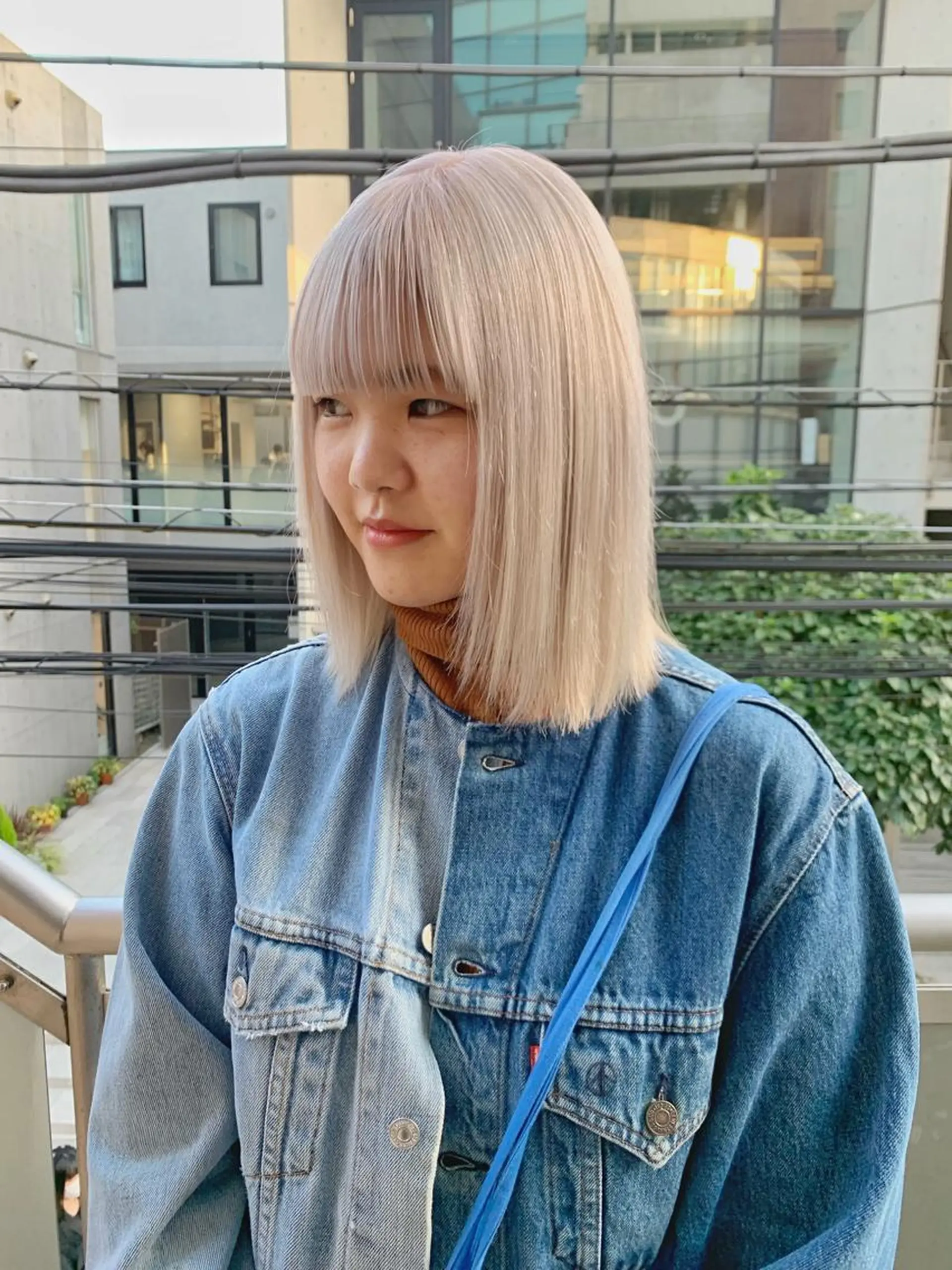 ミディアム ハイトーンNo.1✨ パーマ✨イマイタツヤのヘアスタイル