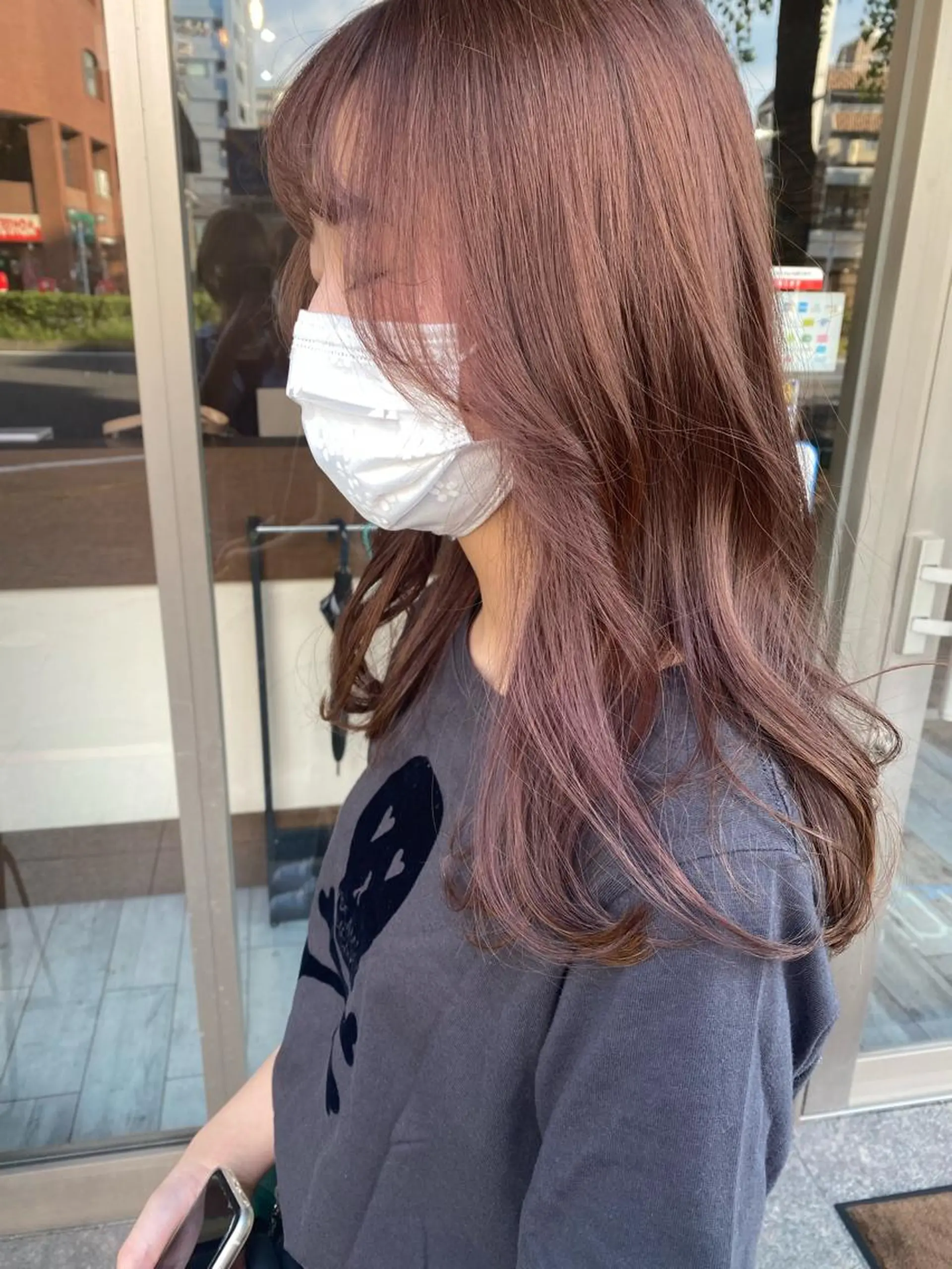 ロング カラー ベージュカラー ピンクカラー ピンクベージュ ｲﾁｶﾜ ﾐｵ/ minim hairのヘアスタイル