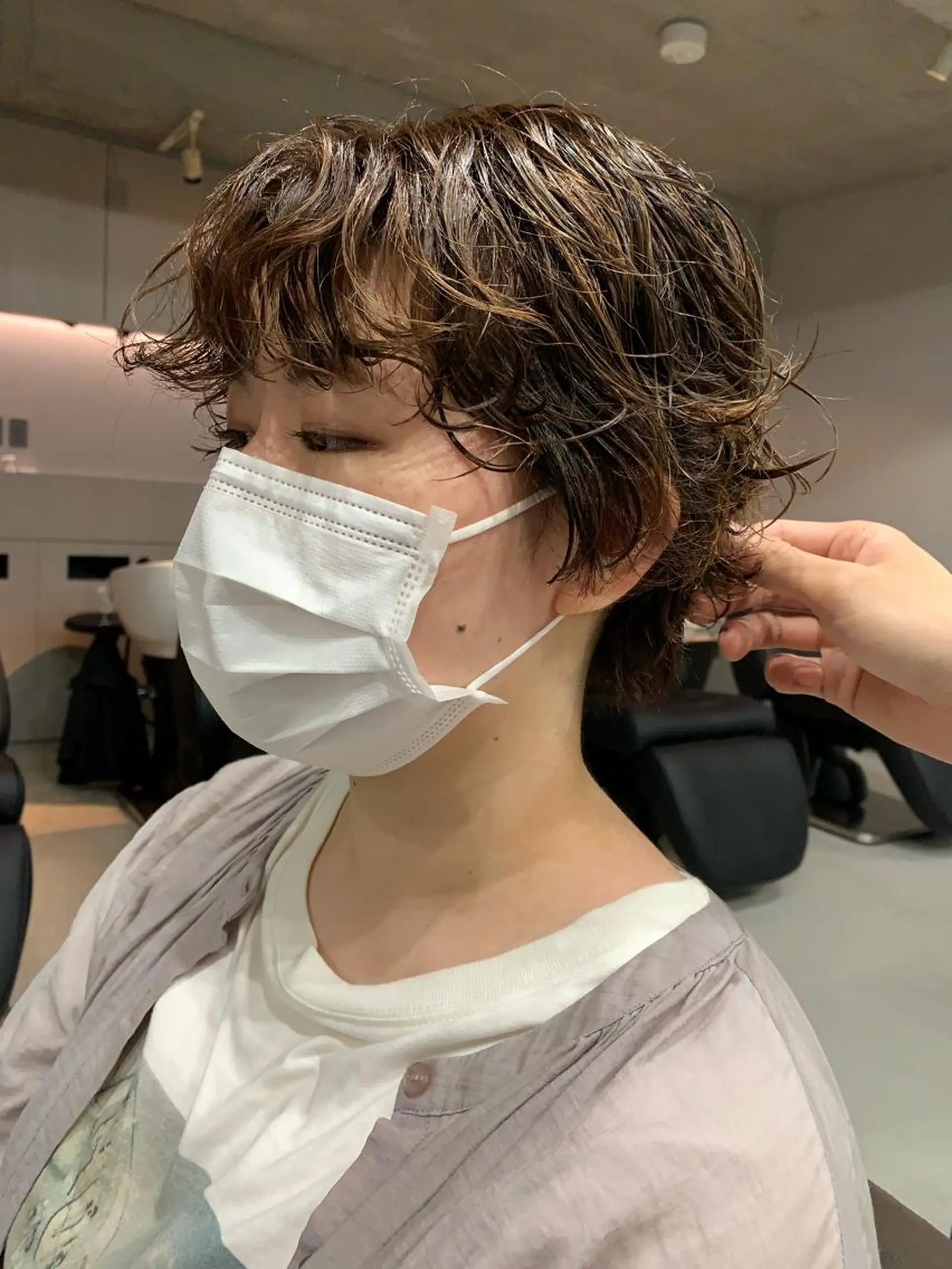 パーマ ボブパーマコテ巻き風 パーマNo1深江秀平のヘアスタイル