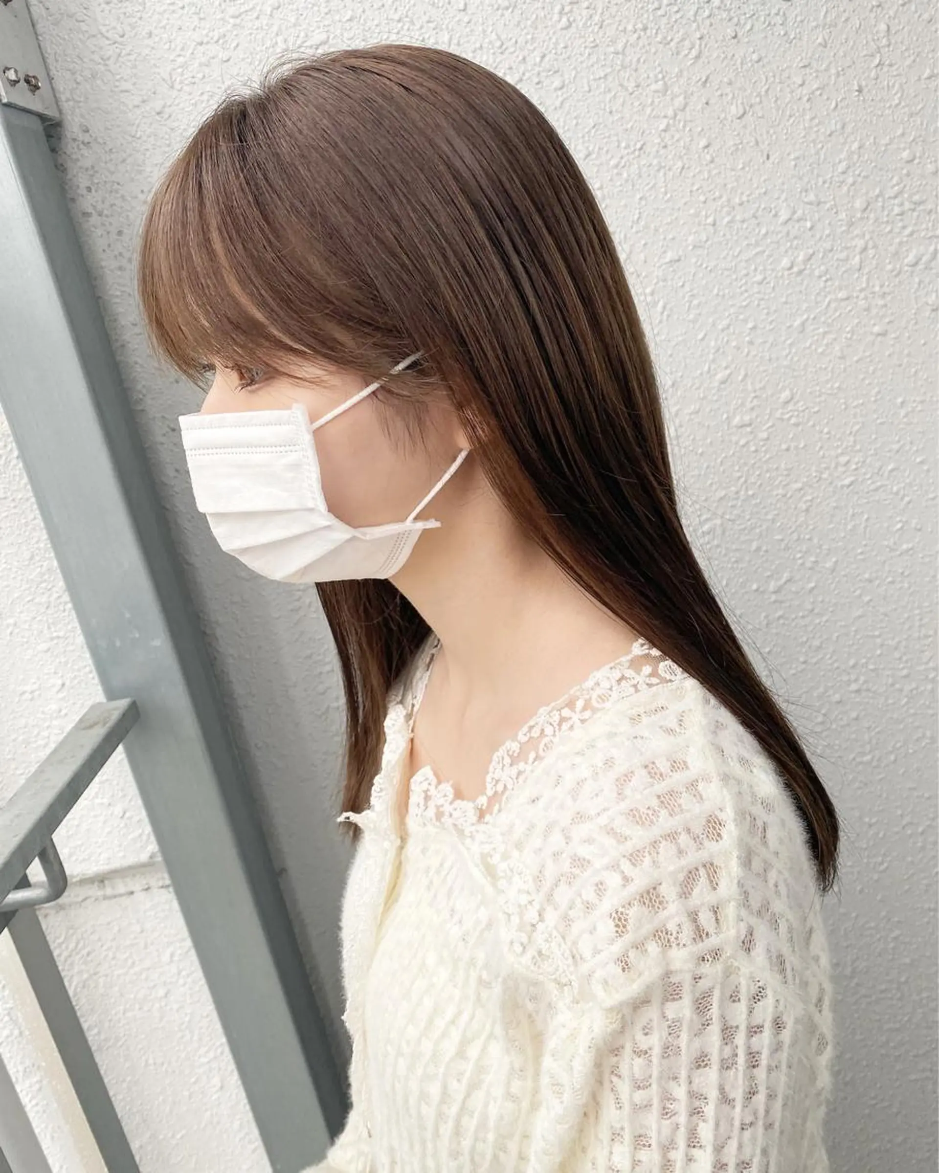 ロング カラー カット ヘアカラー トリートメント 後藤紗英/髪質改善 /オリーブベージュのヘアスタイル