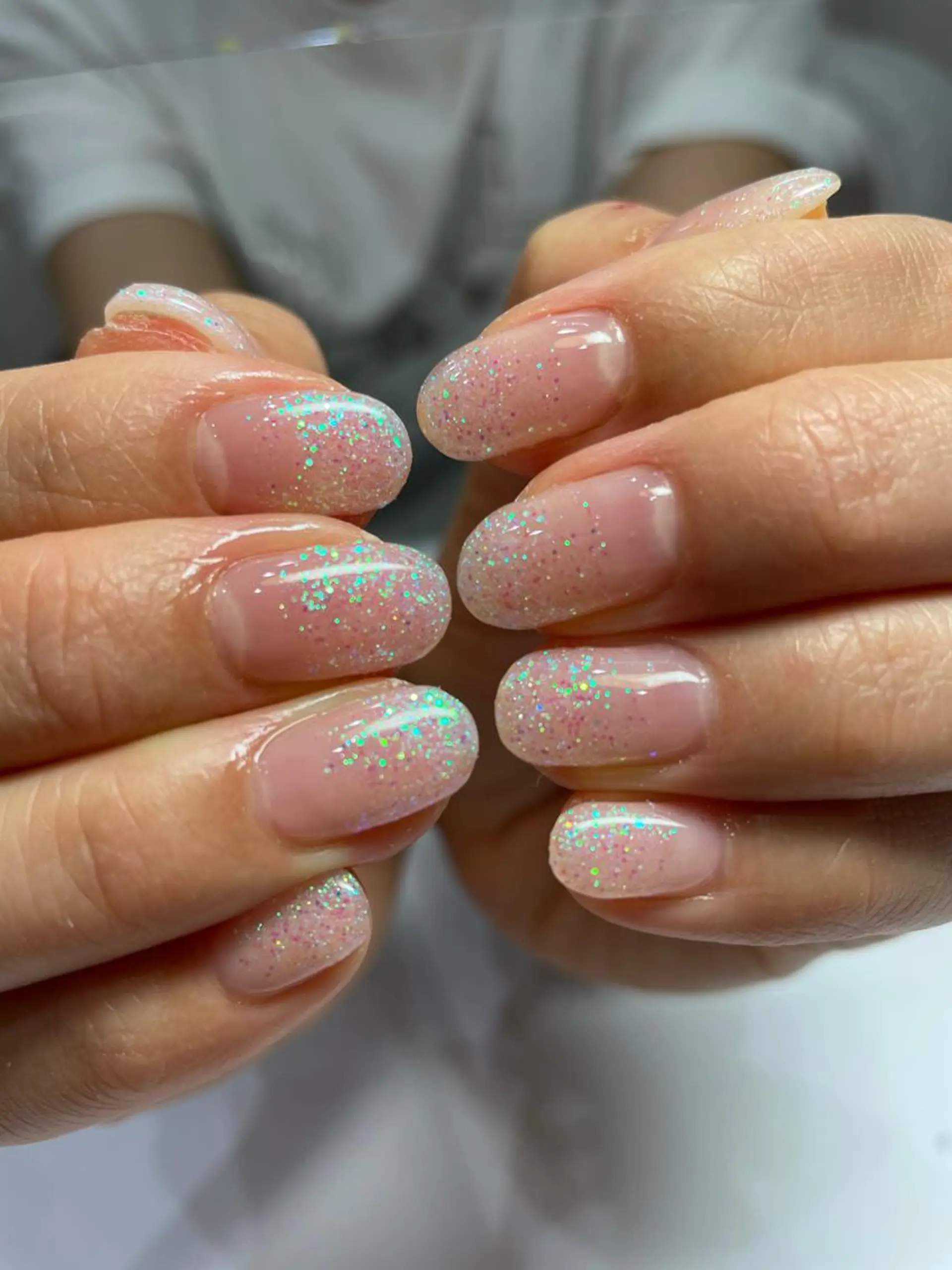 ネイル ラメ(グリッター) ラメグラデーション Serenity by Mari所属・Shinozaki mariのネイルデザイン