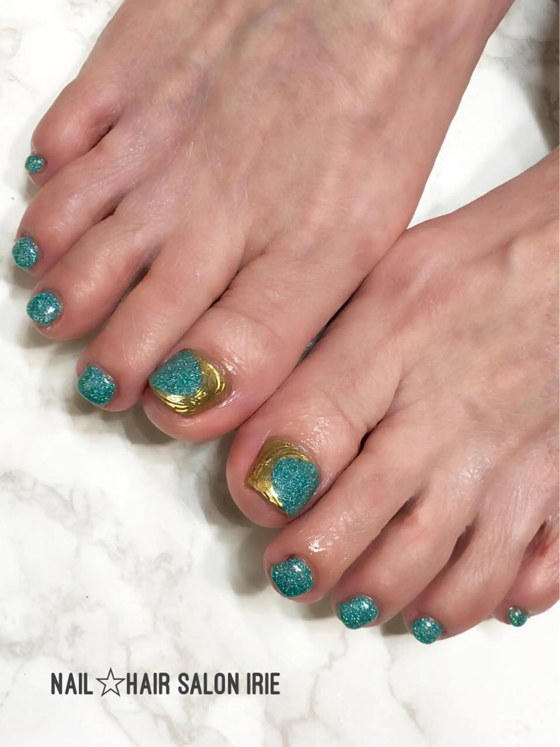 ネイル フットネイル Hair salon Irie所属・與儀 知佳のネイルデザイン