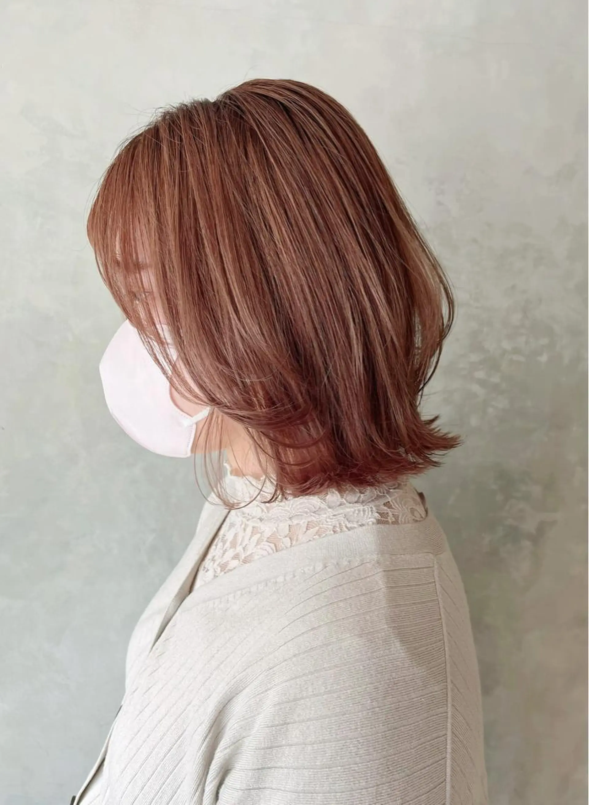ミディアム カラー ベージュカラー ブリーチ ピンクカラー ピンクベージュ カット ヘアカラー トリートメント 似合わせ特化🌷 kasumiのヘアスタイル