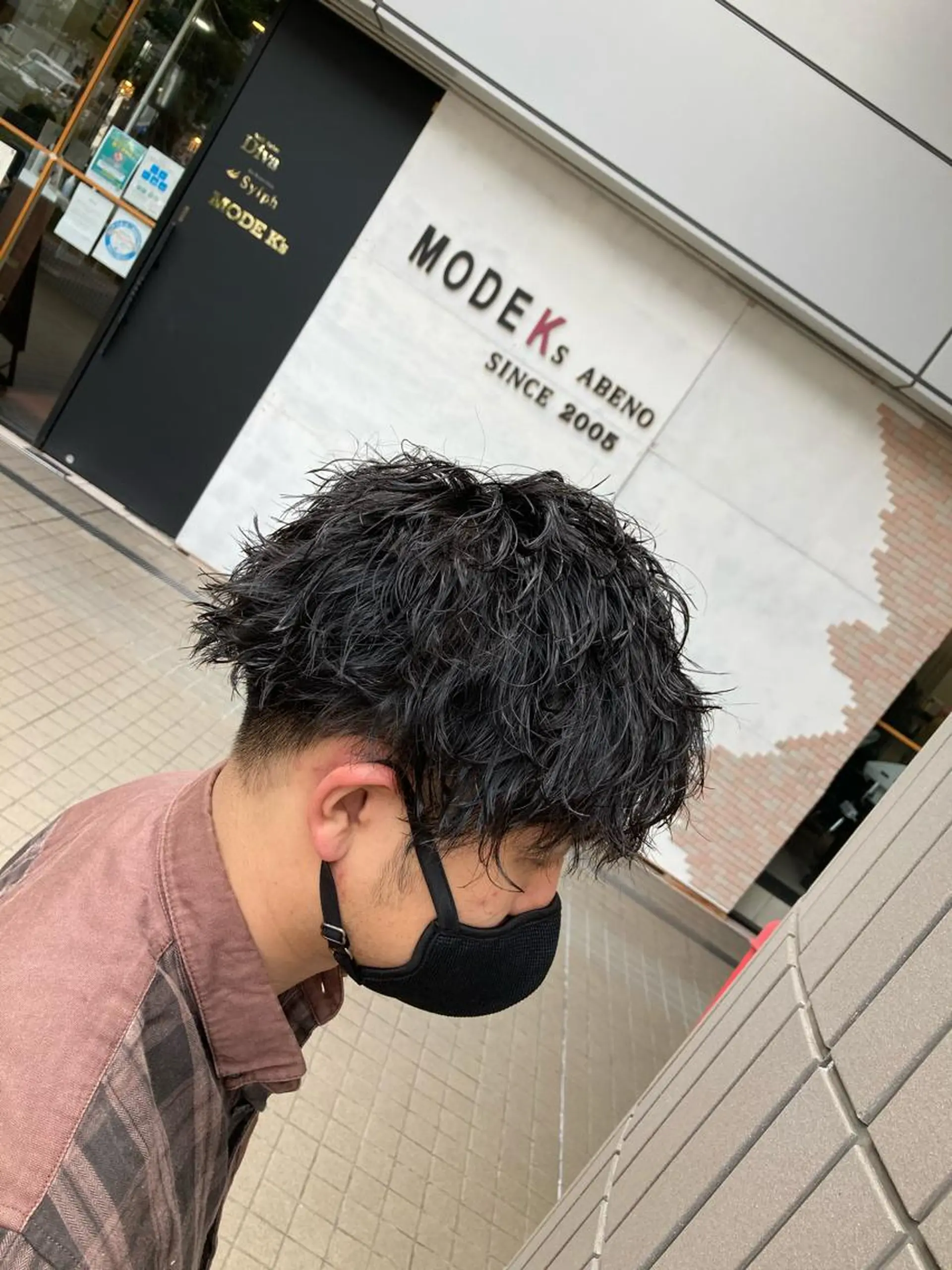 パーマ メンズ メンズパーマ カット パーマ トリートメント SHAFT Ieiriのヘアスタイル