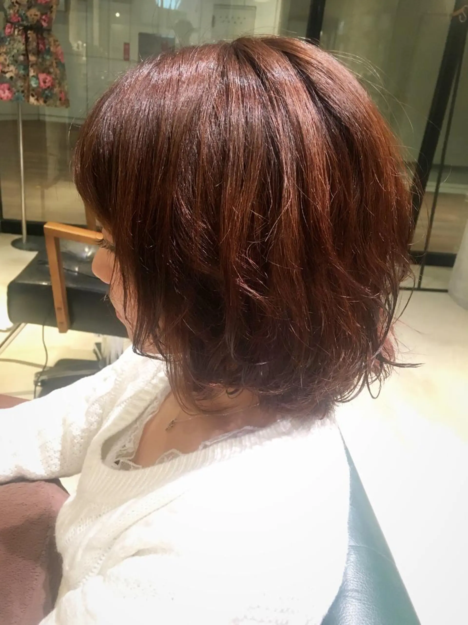 ミディアム パーマ 松村 崇弘のヘアスタイル