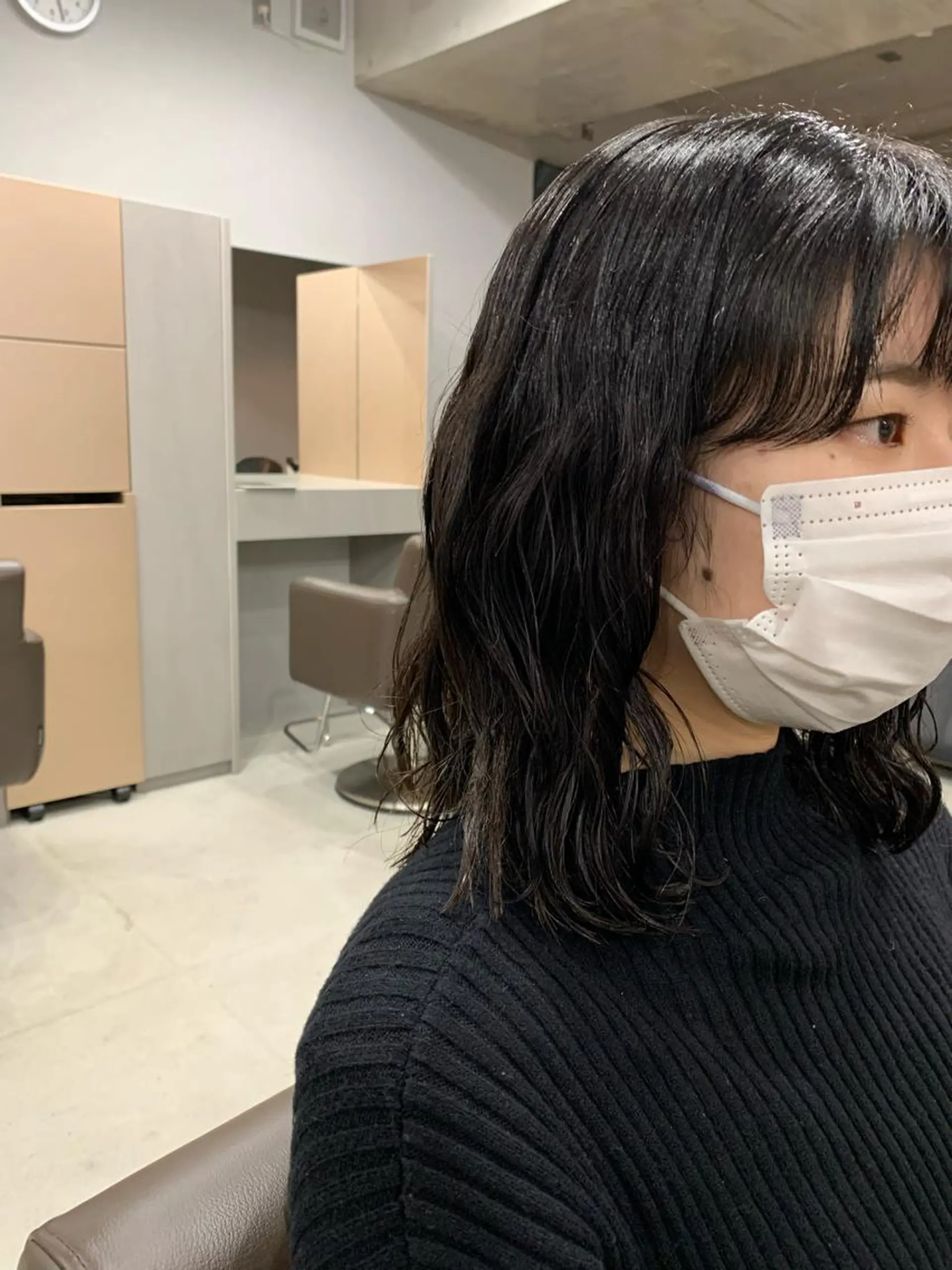 ミディアム パーマ ボブパーマコテ巻き風 パーマNo1深江秀平のヘアスタイル