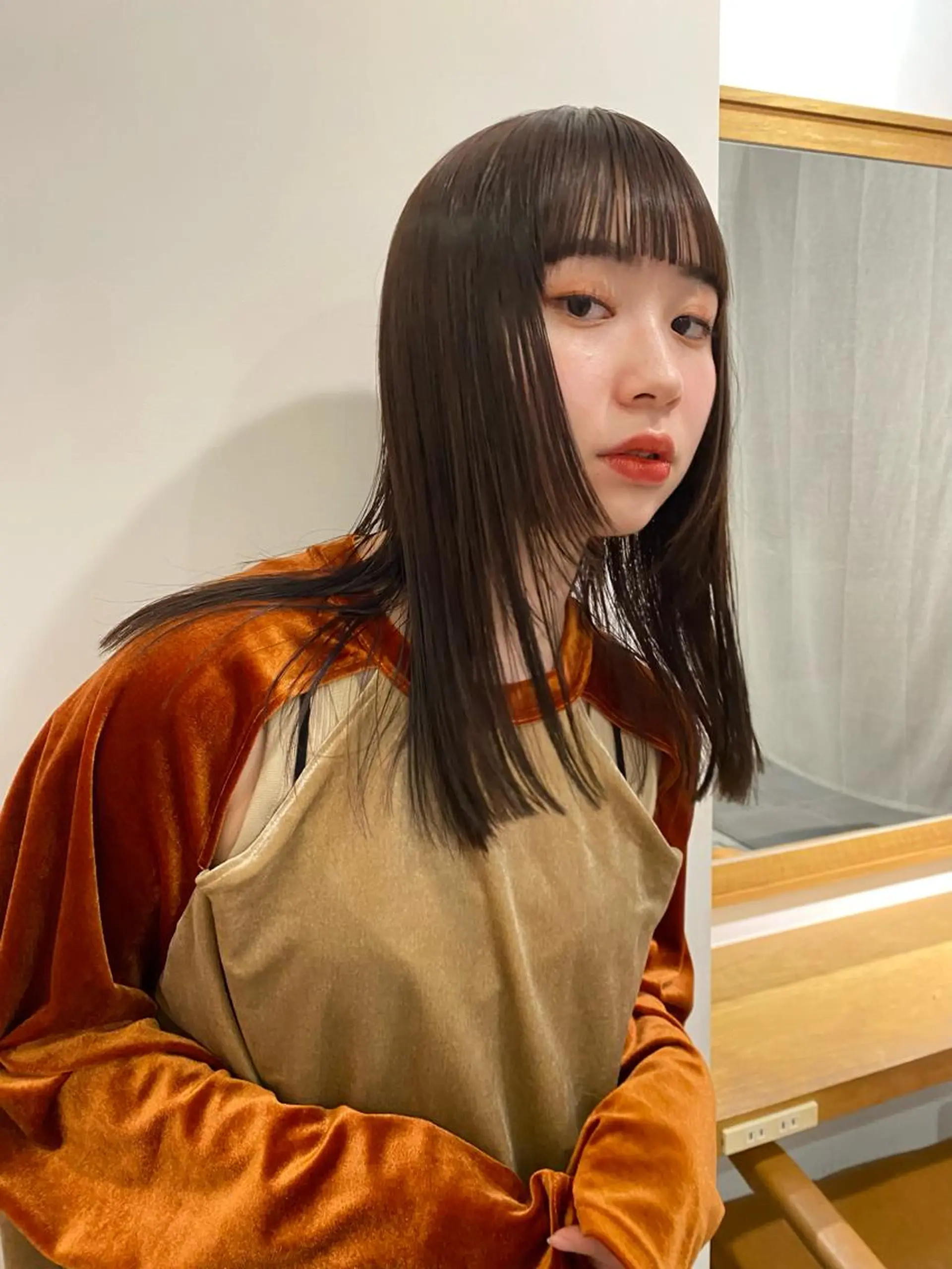 ロング 🎀透明感× 暖色カラーつな🎀のヘアスタイル