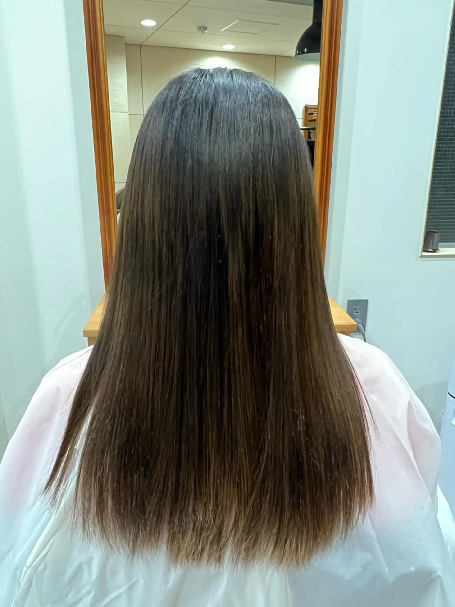 ロング 縮毛矯正 髪質改善/縮毛矯正/ 超高濃度水素ケアのヘアスタイル