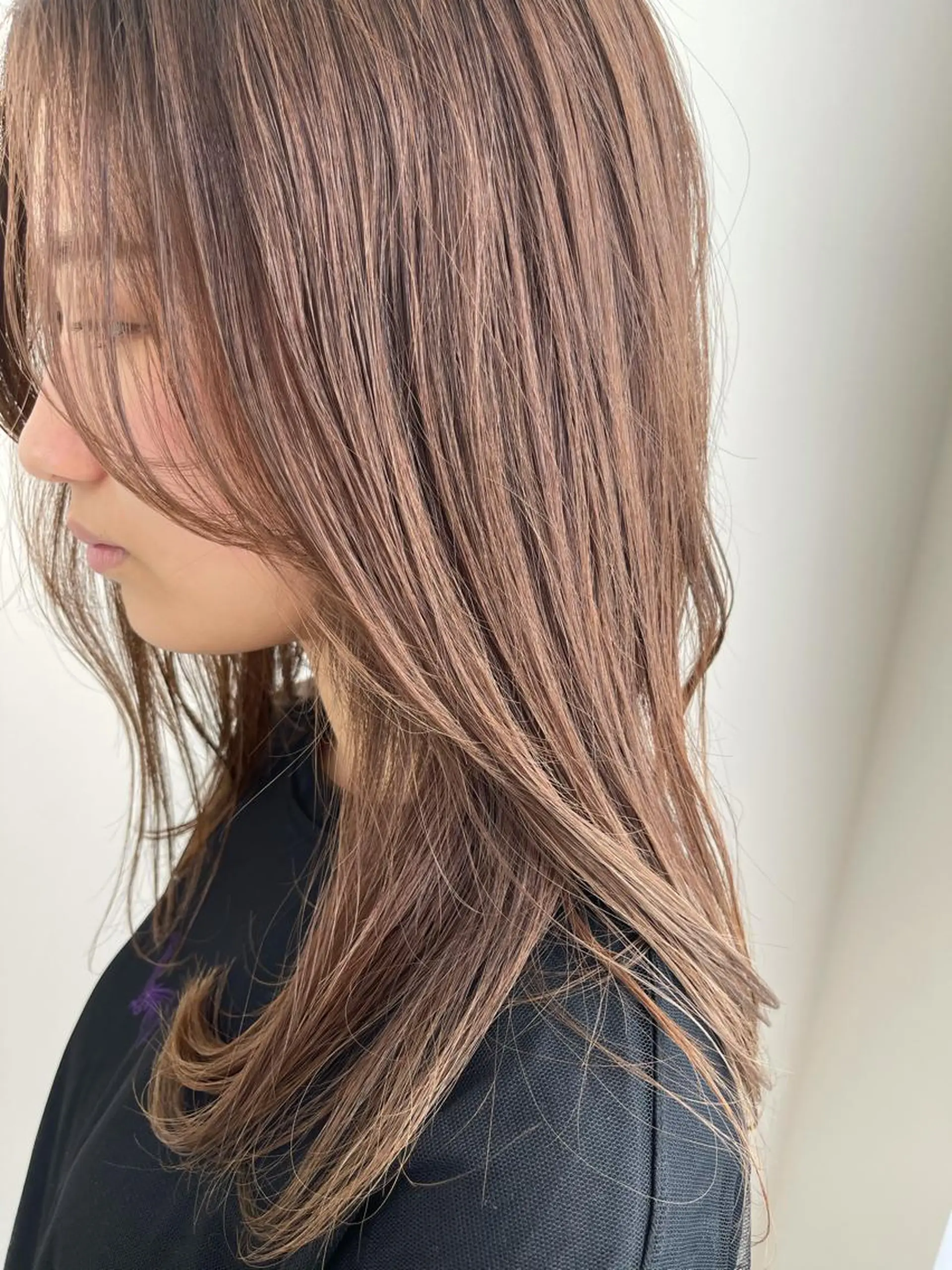 ミディアム カット ヘアカラー トリートメント イメチェンカット✂️ 錦糸町佐藤店長のヘアスタイル