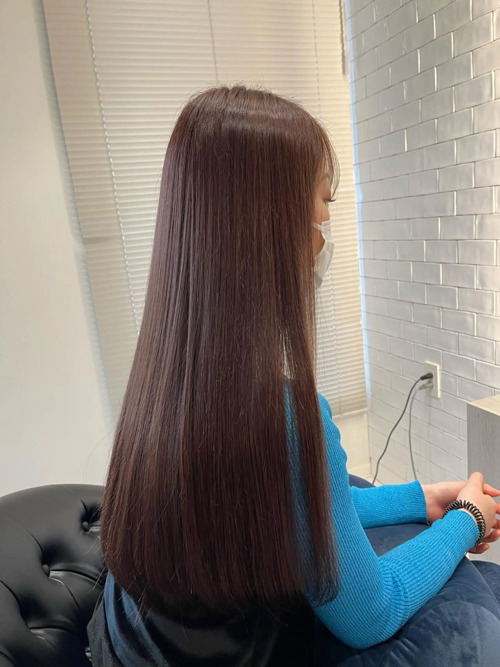 ロング カラー ヘアカラー トリートメント &chaLme   心斎橋所属・emi/髪質改善/ 韓国風/艶カラーのヘアスタイル