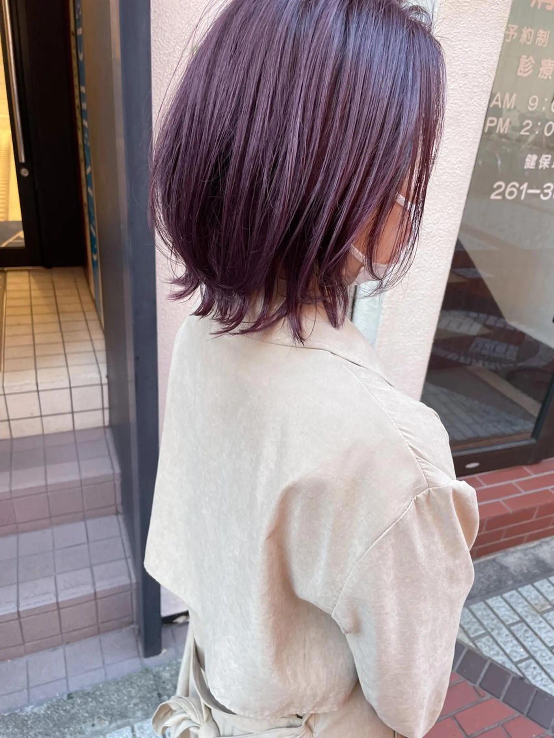 ミディアム カット ヘアカラー パーマ 縮毛矯正 トリートメント Ma ruのヘアスタイル