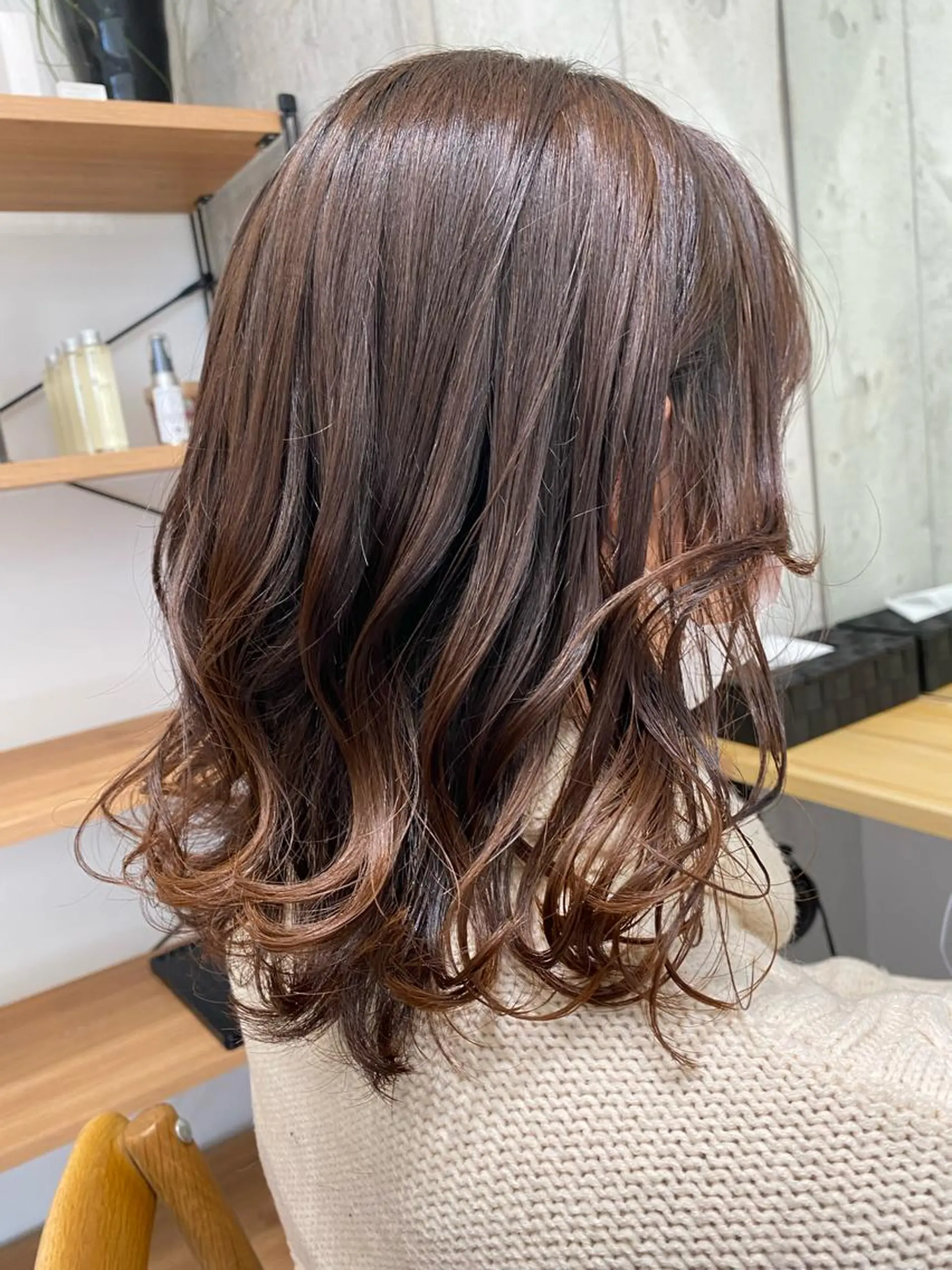 ミディアム カラー カット ヘアカラー トリートメント Dxxxx III所属・女性目線の大人 メンズ*Ayakaのヘアスタイル