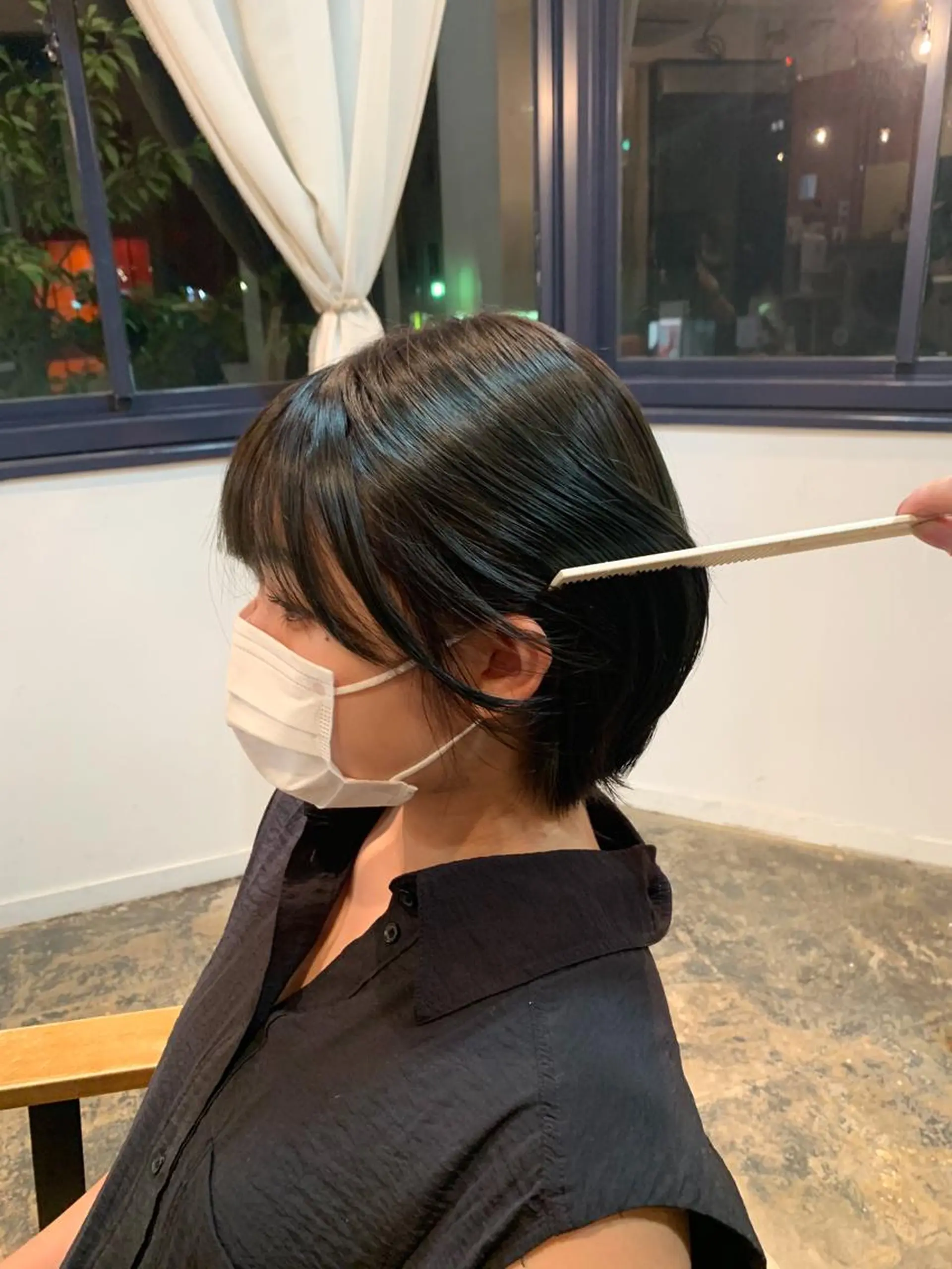 ショート カラー ブリーチ ケアブリーチ ブリーチなしカラー ヘアカラー 似合わせカット ケアパーマ喜来雅由のヘアスタイル