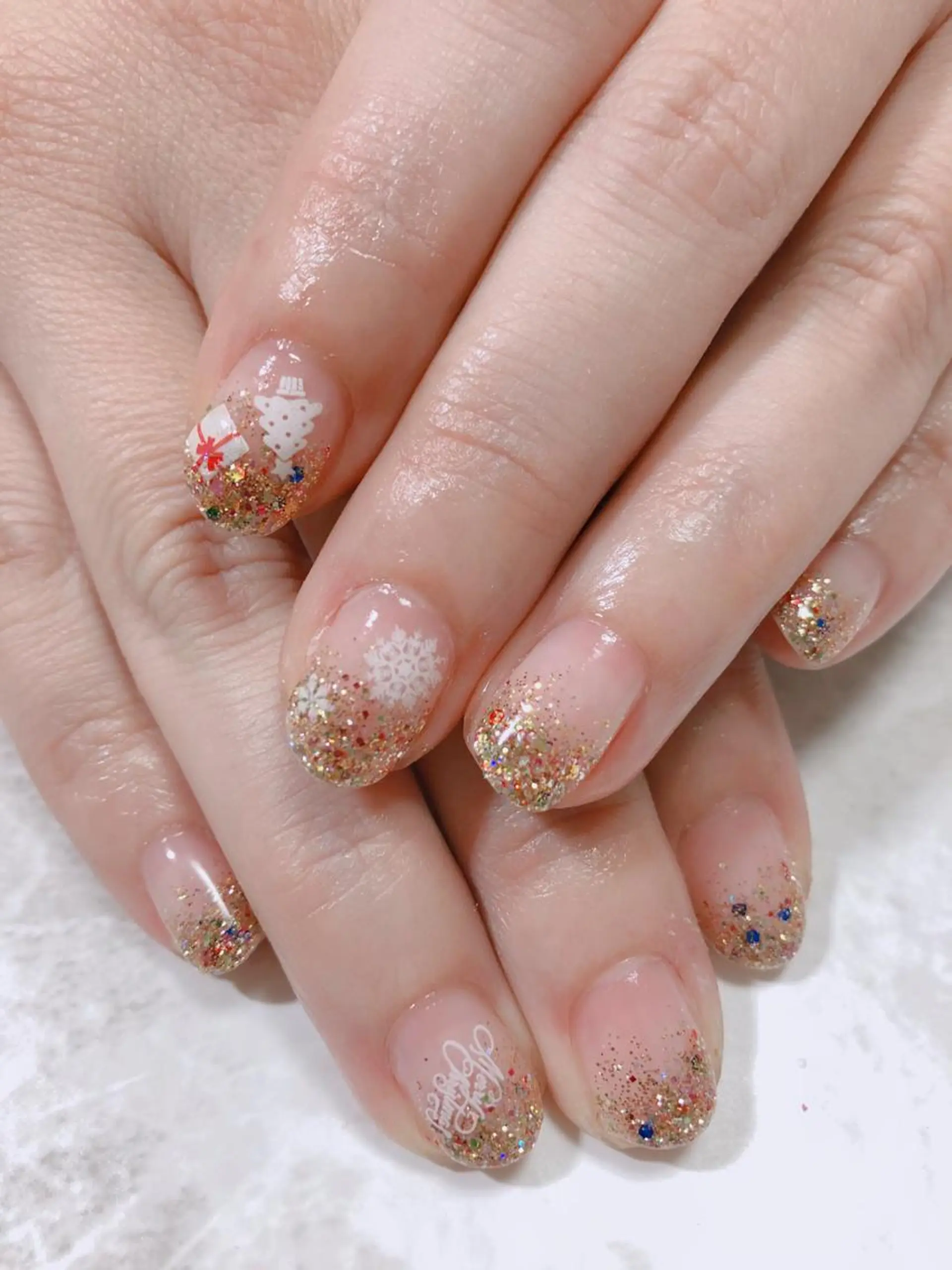 ネイル 冬ネイル クリスマス ハンドネイル Lokahi NAILのネイルデザイン