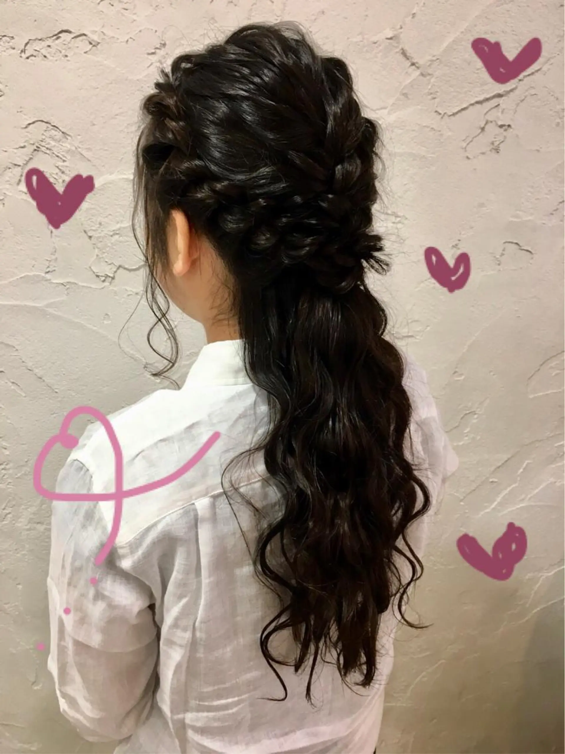 ロング ヘアアレンジ ハーフアップ tocca八王子 AYAKAのヘアスタイル