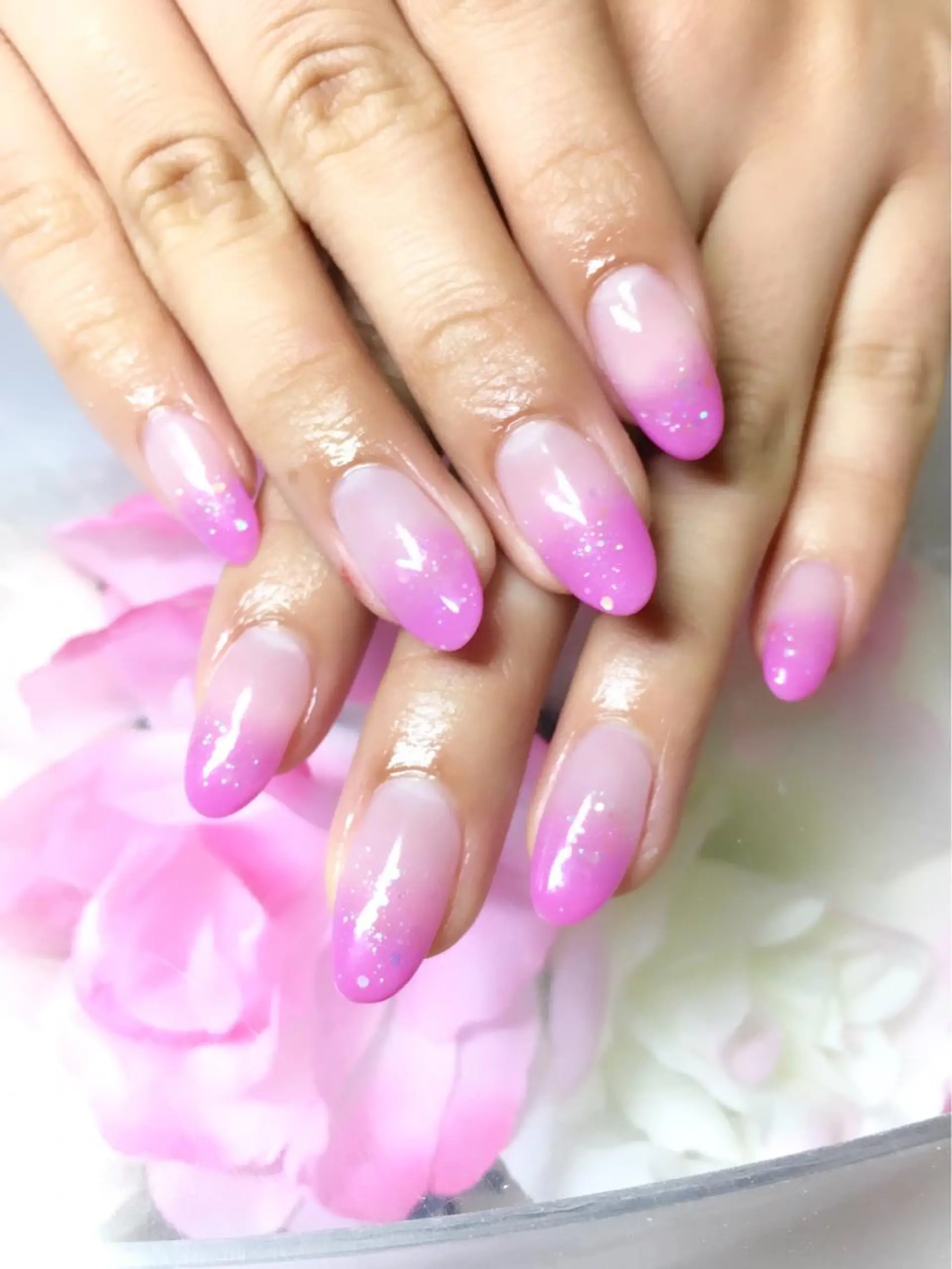 ネイル フットネイル ジェルネイル ミラーネイル パラジェル バレンタイン clover nailのネイルデザイン