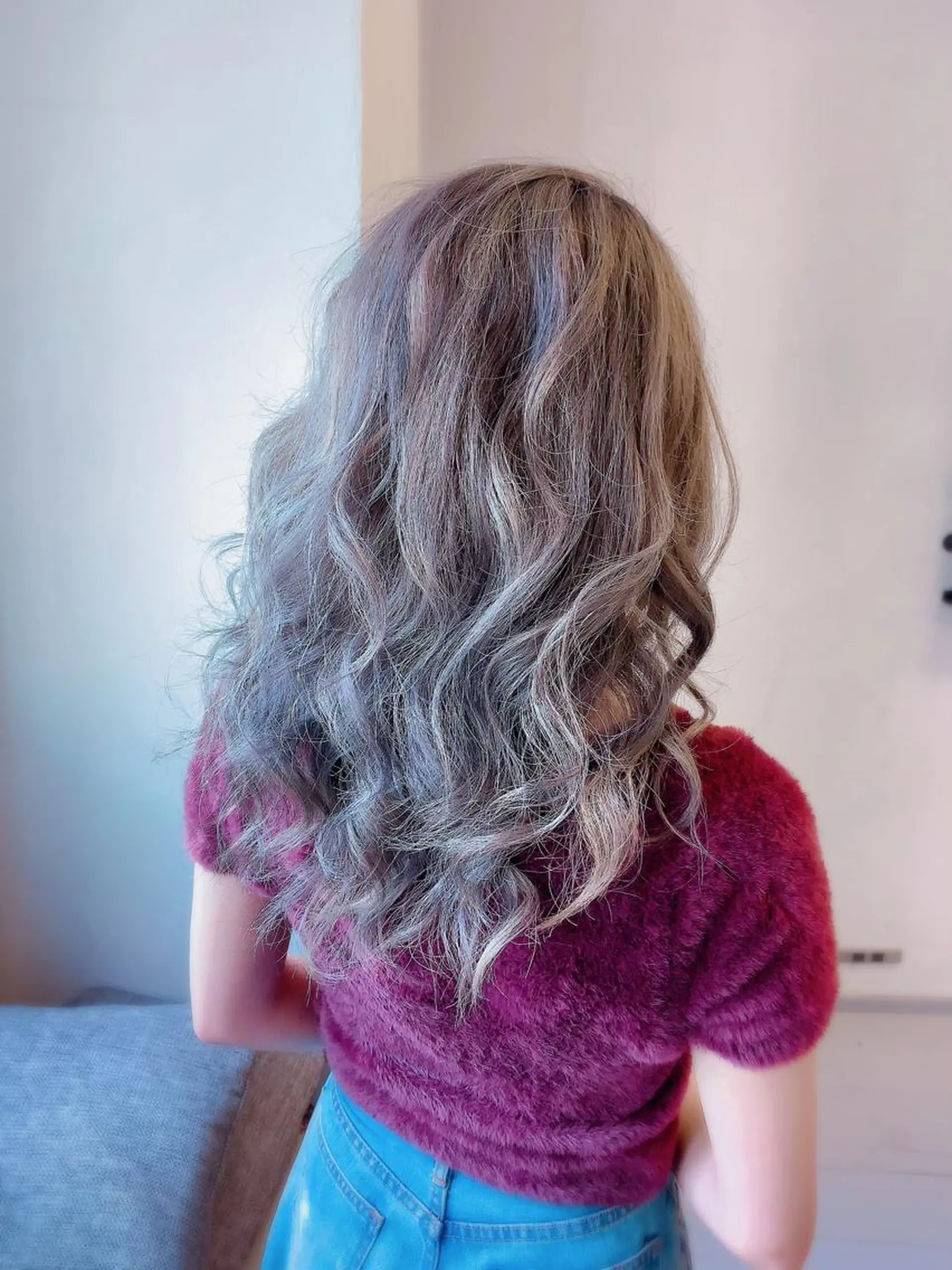 ショート カラー アッシュ シルバー シルバーアッシュ エクステ カット エクステ 💎JADE GRACE💎のヘアスタイル