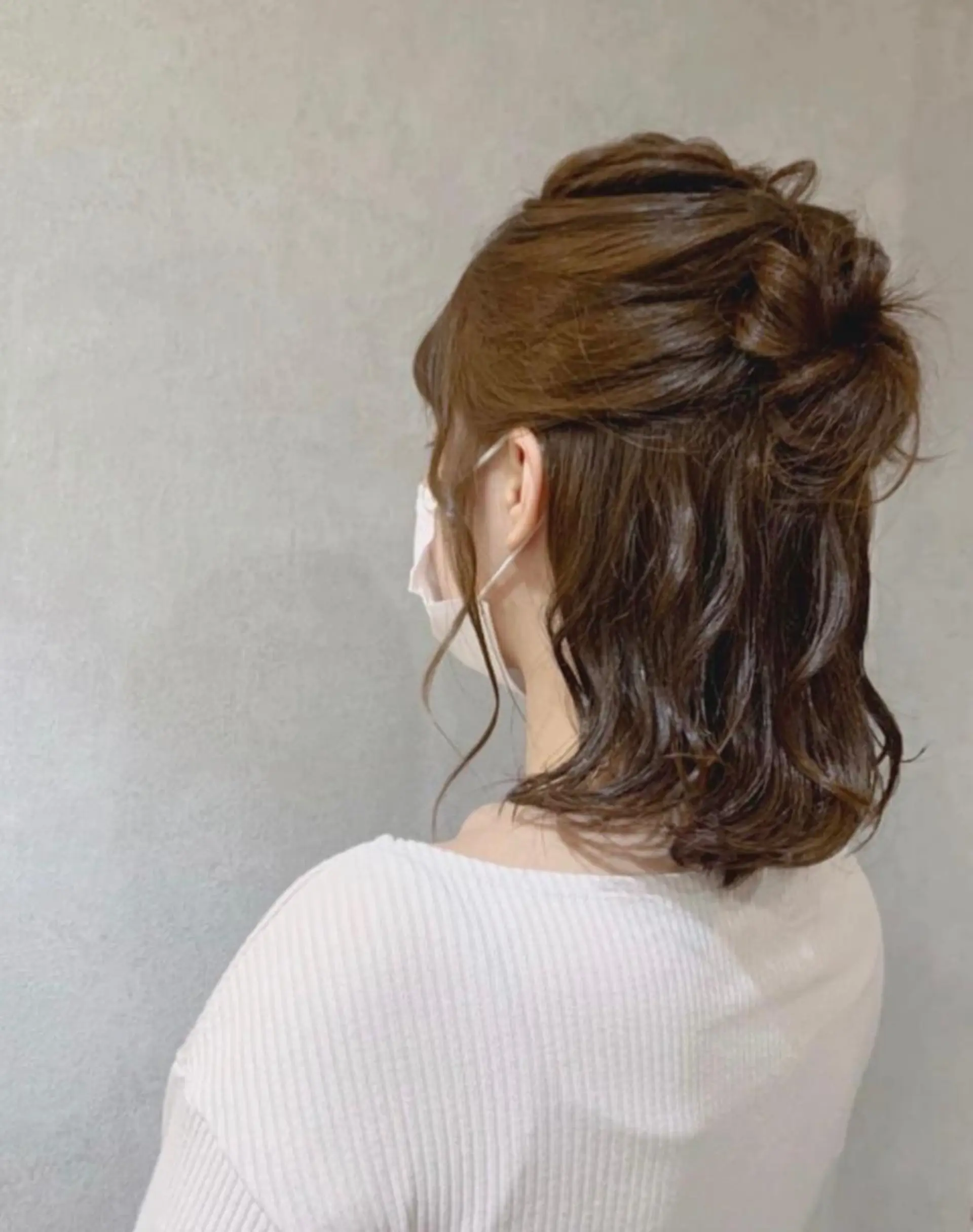 セミロング カラー ヘアアレンジ カット ヘアカラー トリートメント 似合わせカット/ 艶カラー/いらみなのヘアスタイル