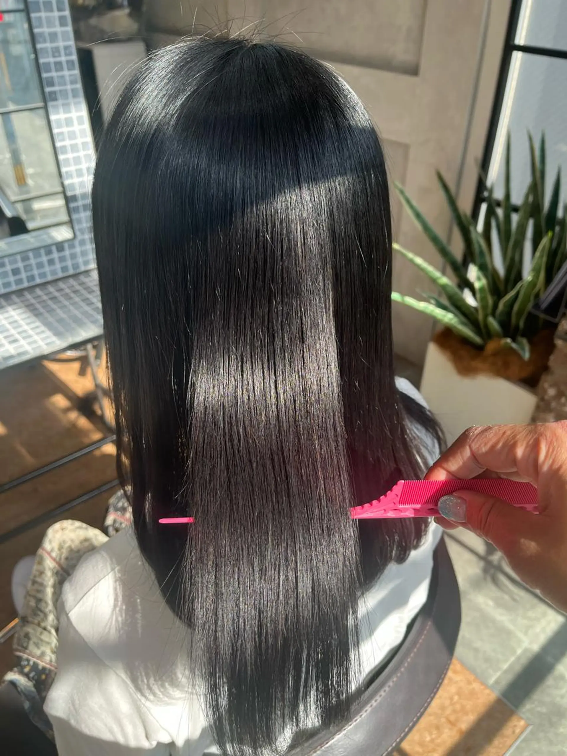 ロング 縮毛矯正 【Hwyl】ヒュイル八王子【髪質改善】所属・✨髪質改善✨艶髪✨ MARIのヘアスタイル