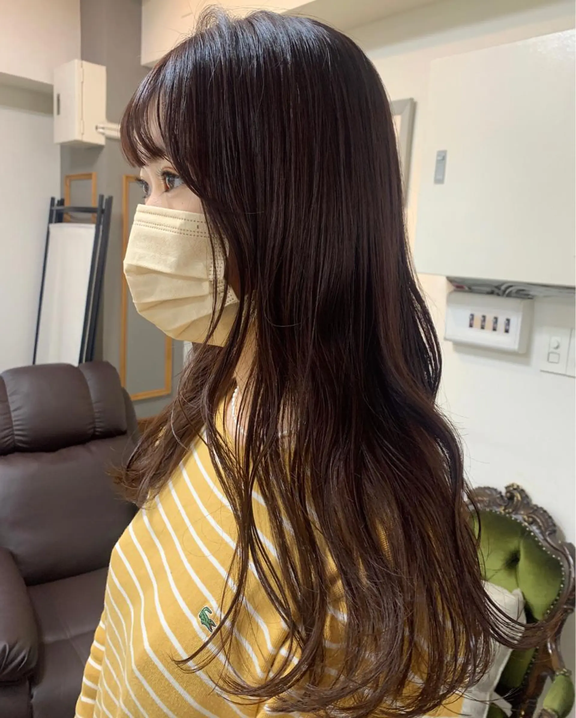 ロング カラー ブラウンカラー まろやか透明感カラー ♡MANAのヘアスタイル