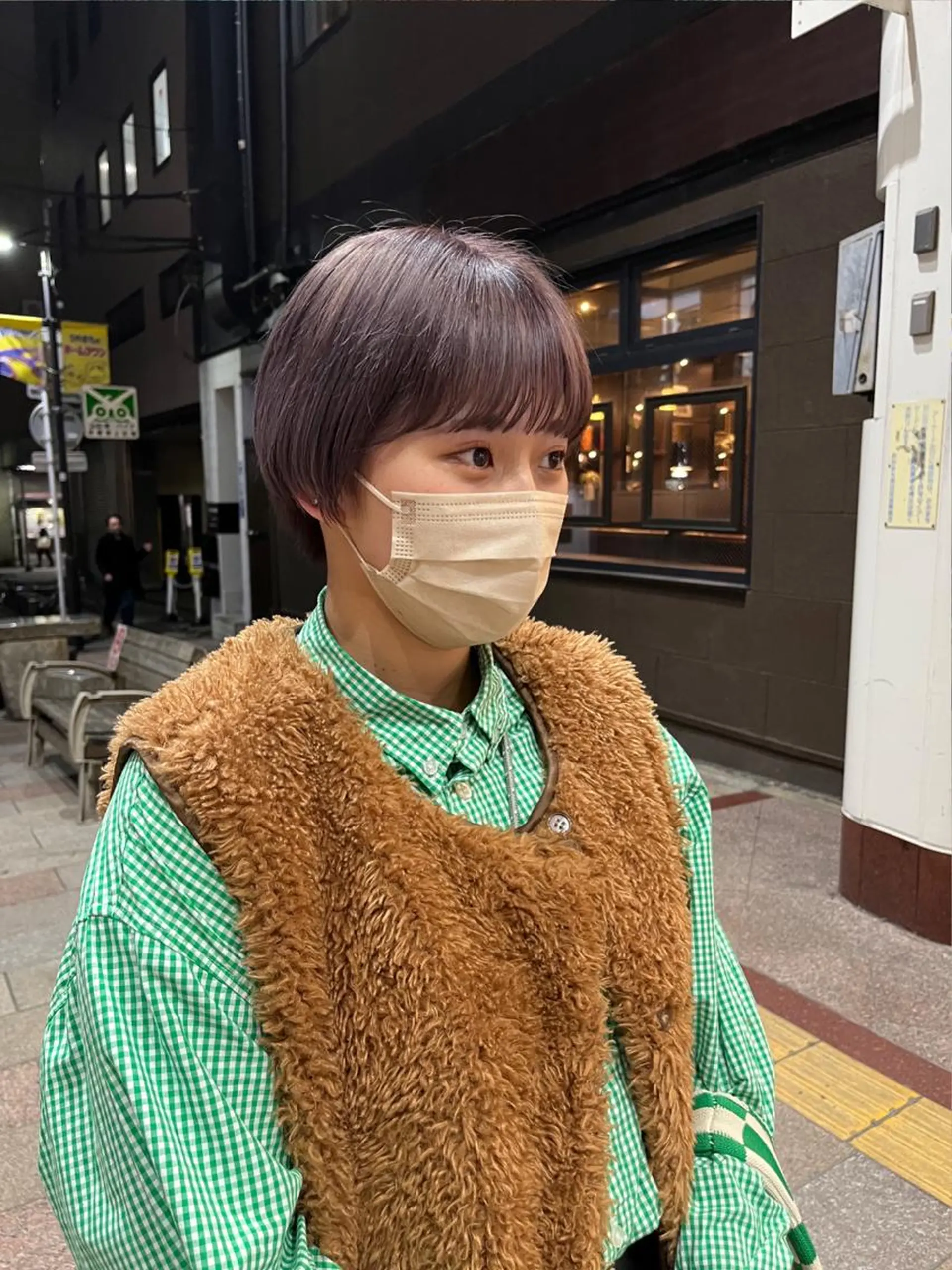 ショート カラー ヘアアレンジ ブリーチなし/ レイヤー🌿runaのヘアスタイル