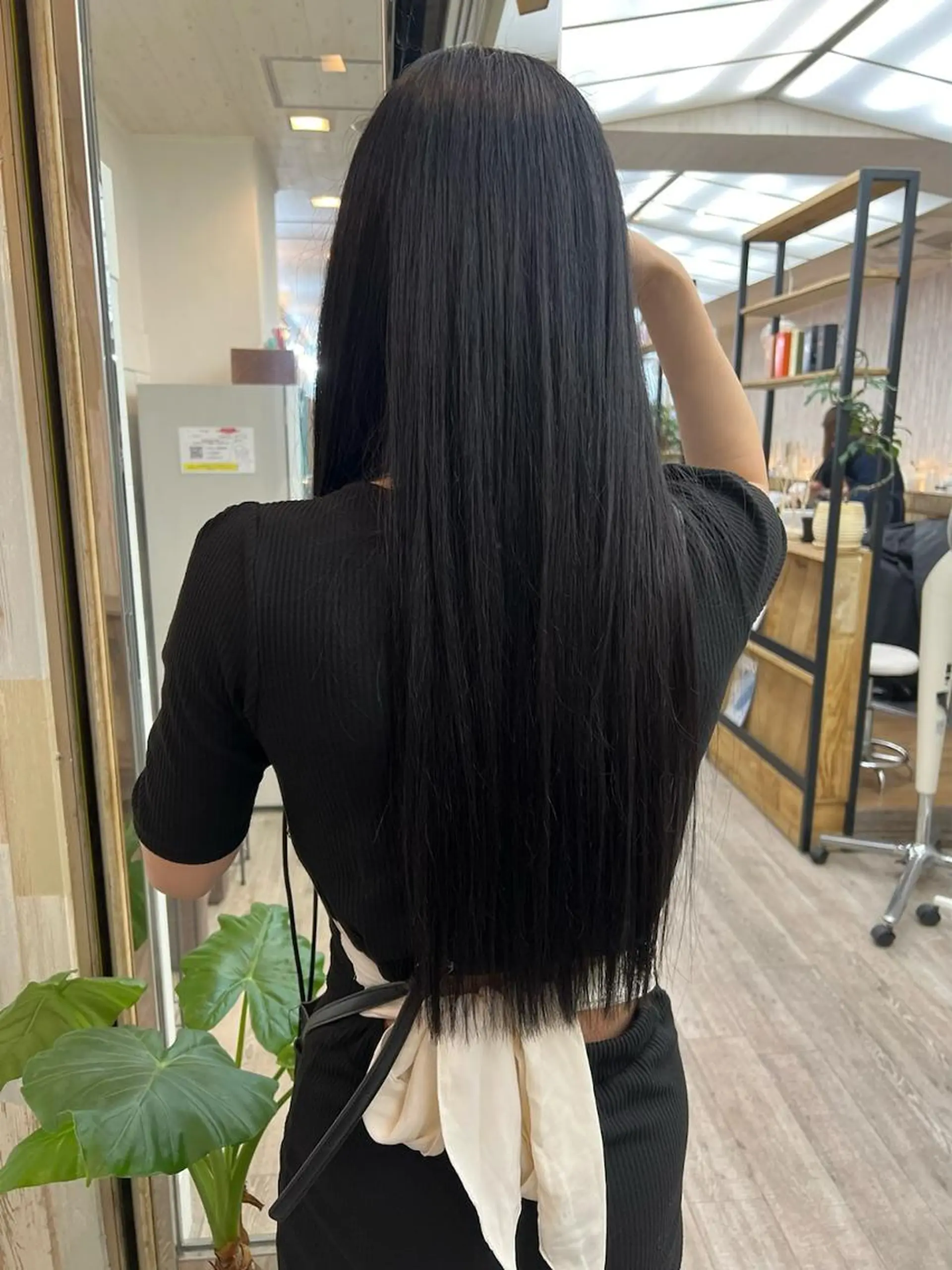 ロング アッシュ ミストバング パープルカラー ボブ デート カット ヘアカラー トリートメント N° anfeel 渋谷🪞🫧のヘアスタイル