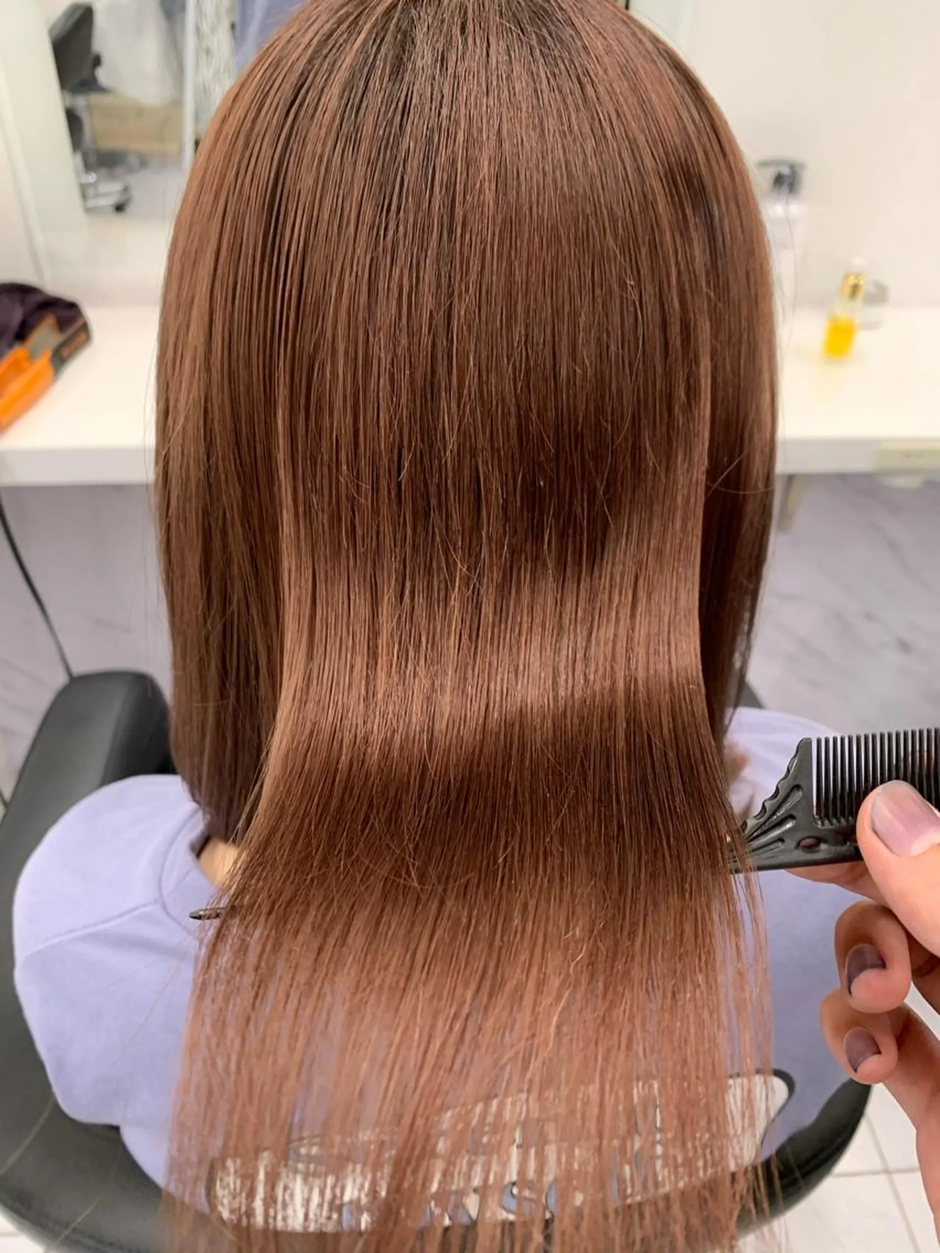 ミディアム 髪質改善 トリートメント 酸熱トリートメント 表参道ハッシュカット レイヤー/リノンのヘアスタイル