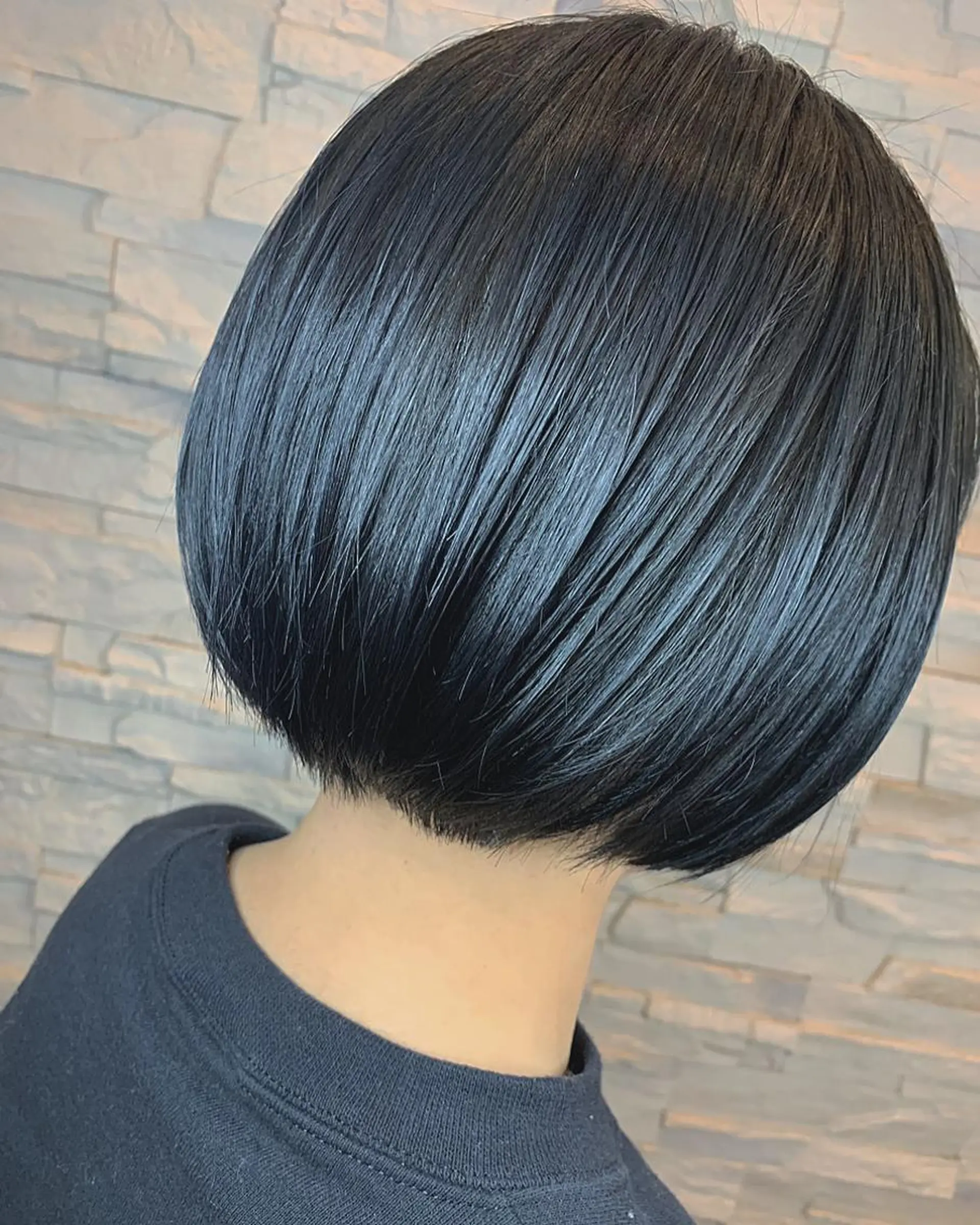 ショート カラー ブルーカラー ネイビーカラー カット ヘアカラー トリートメント 菅野 愛のヘアスタイル