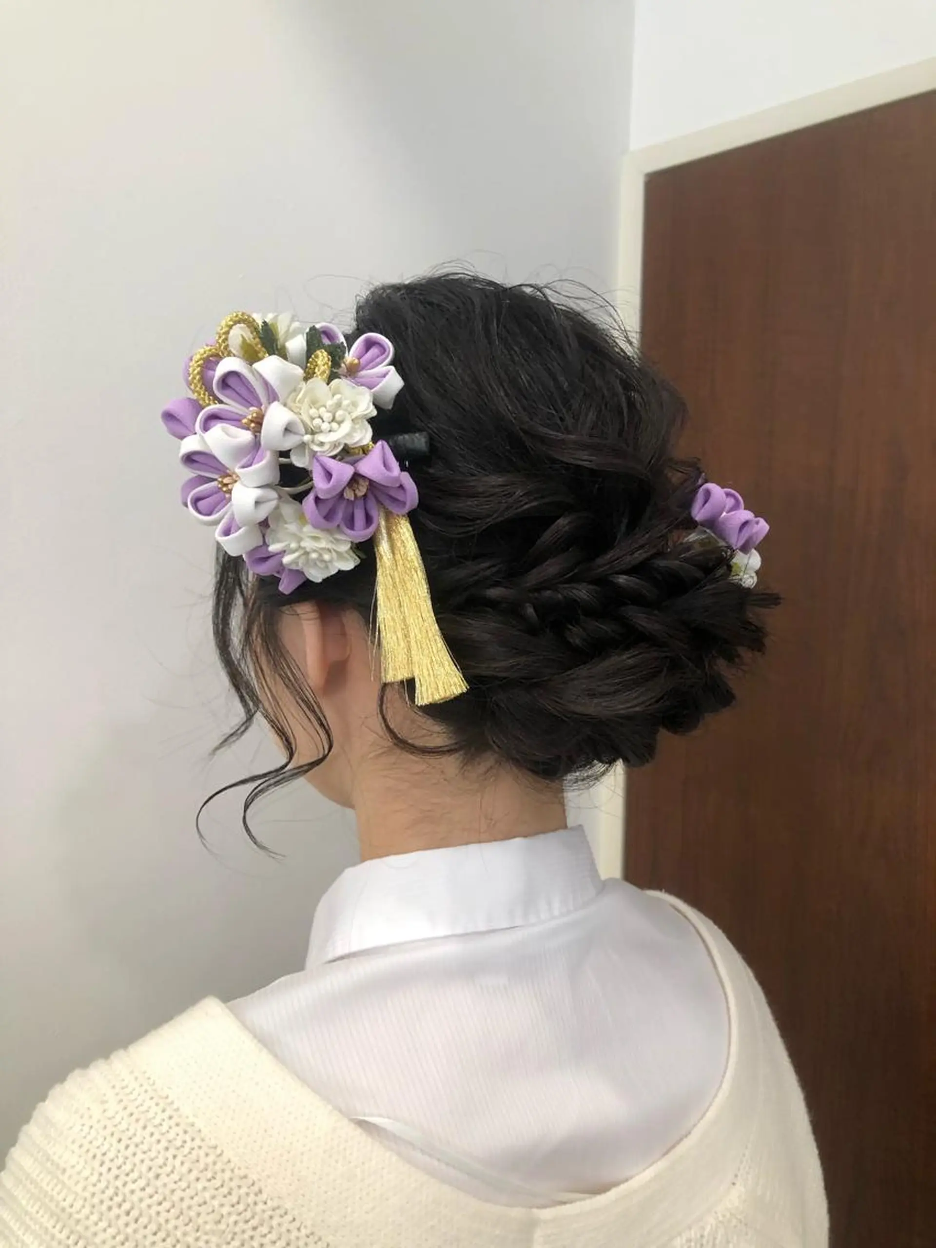 セミロング カラー ヘアアレンジ 成人式 ボブ得意 🤍山内　飛鳥🤍のヘアスタイル