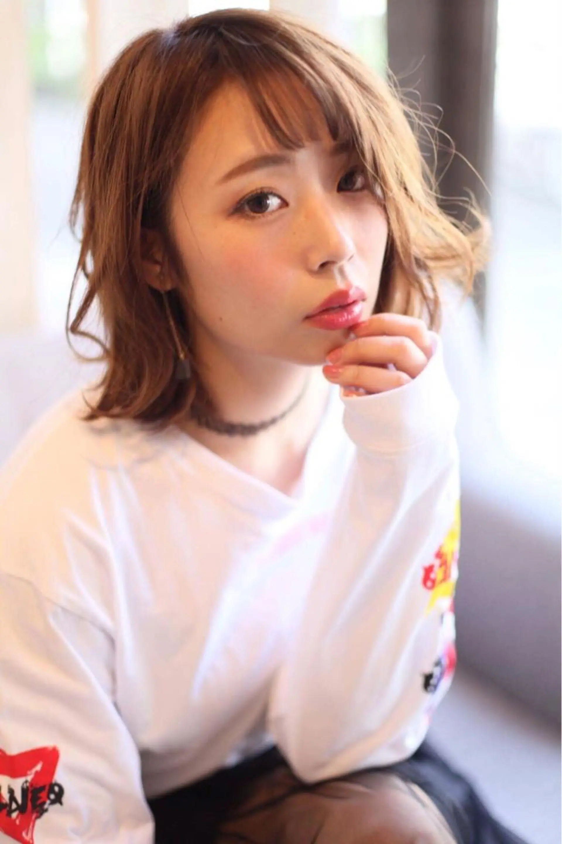 ショート カラー ボブ 外ハネヘア カット ✖️リーアキト LEEAKITO✖️のヘアスタイル