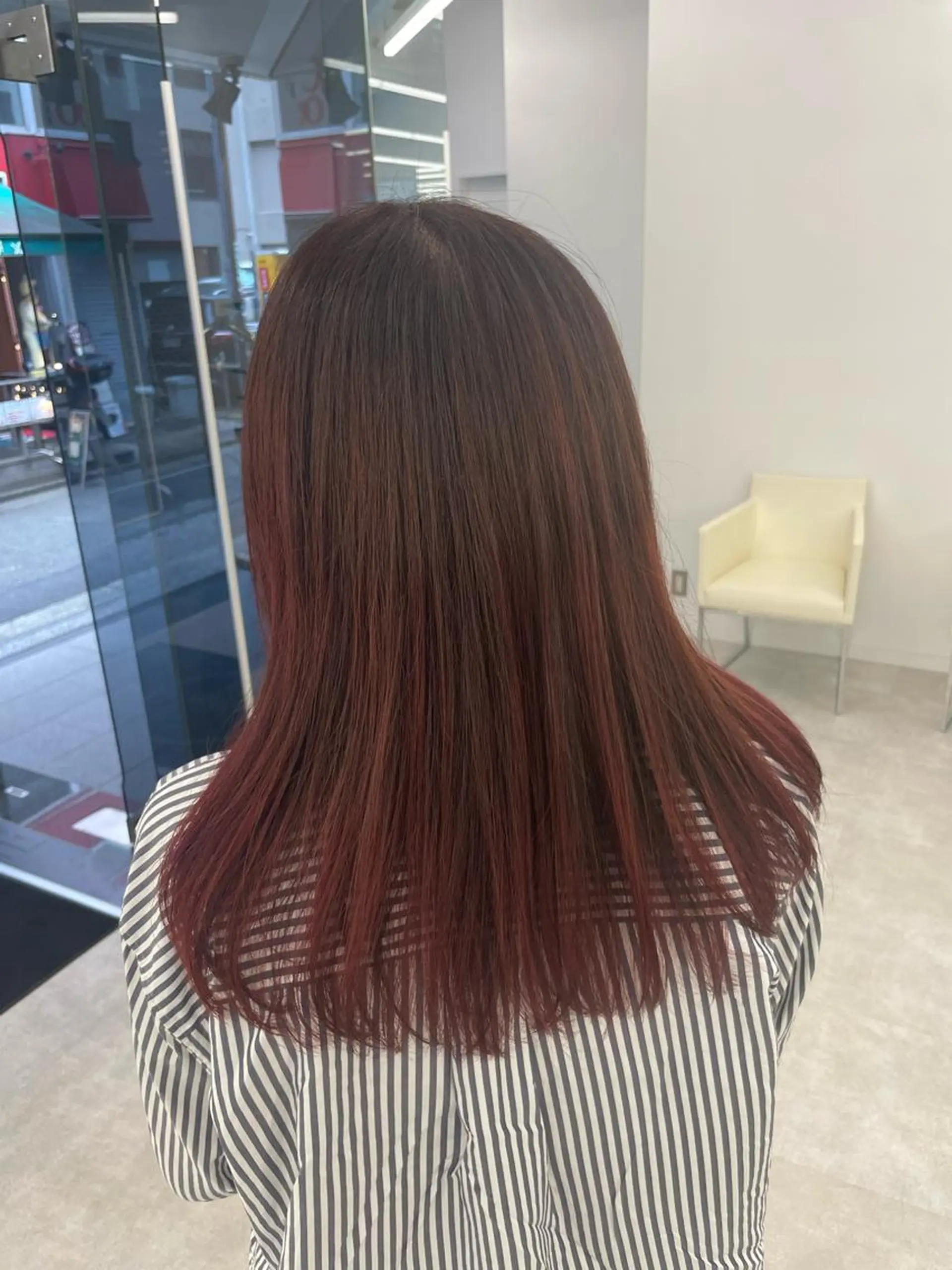 セミロング カラー ヘアアレンジ ヘアカラー トリートメント 【Sweep】おじま のぞみのヘアスタイル