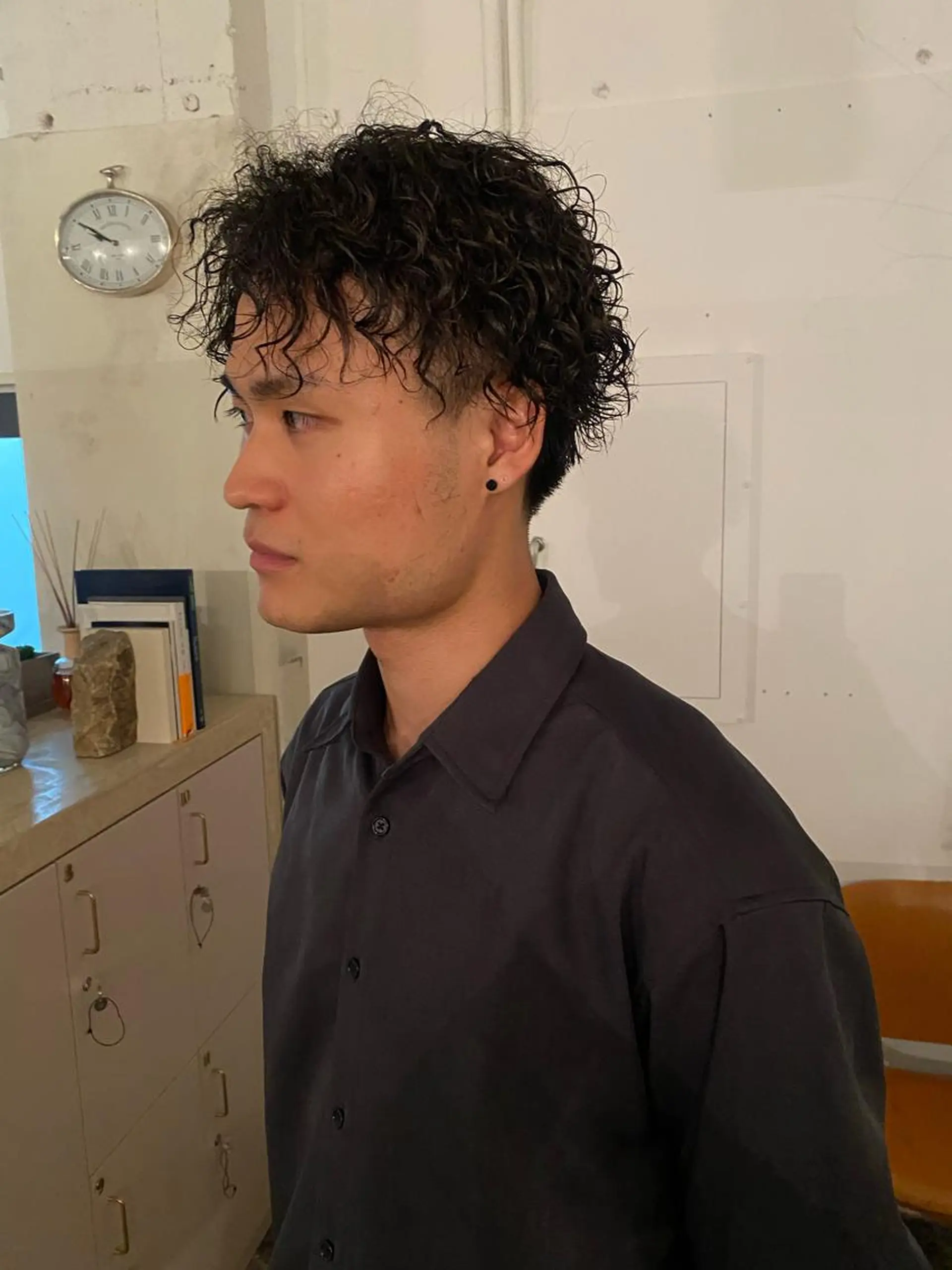 パーマ メンズ 原 瑞希のヘアスタイル