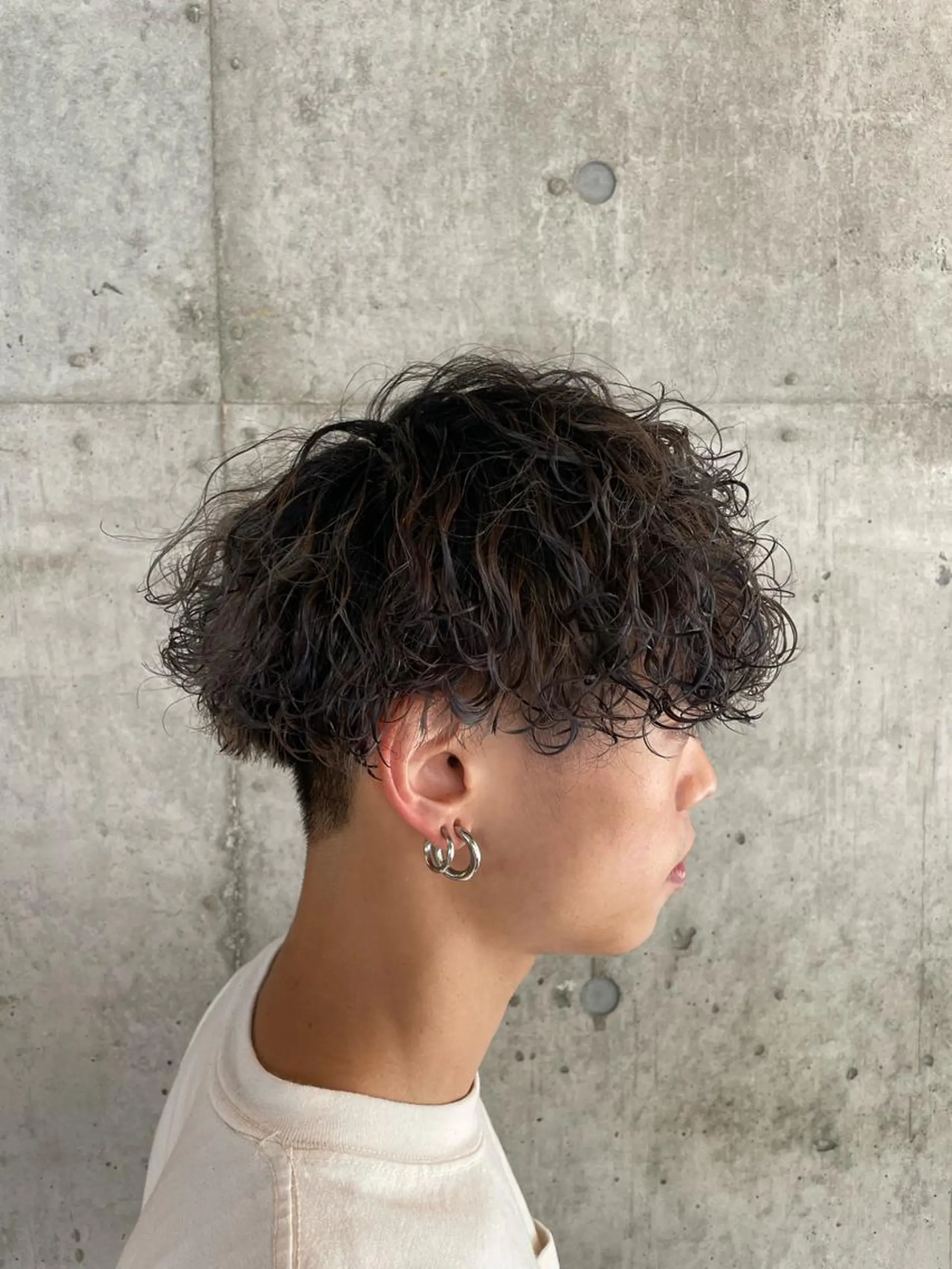 ショート パーマ メンズ カット パーマ トリートメント 🔥メンズ特化パーマ 🦖増田弘明🦖のヘアスタイル