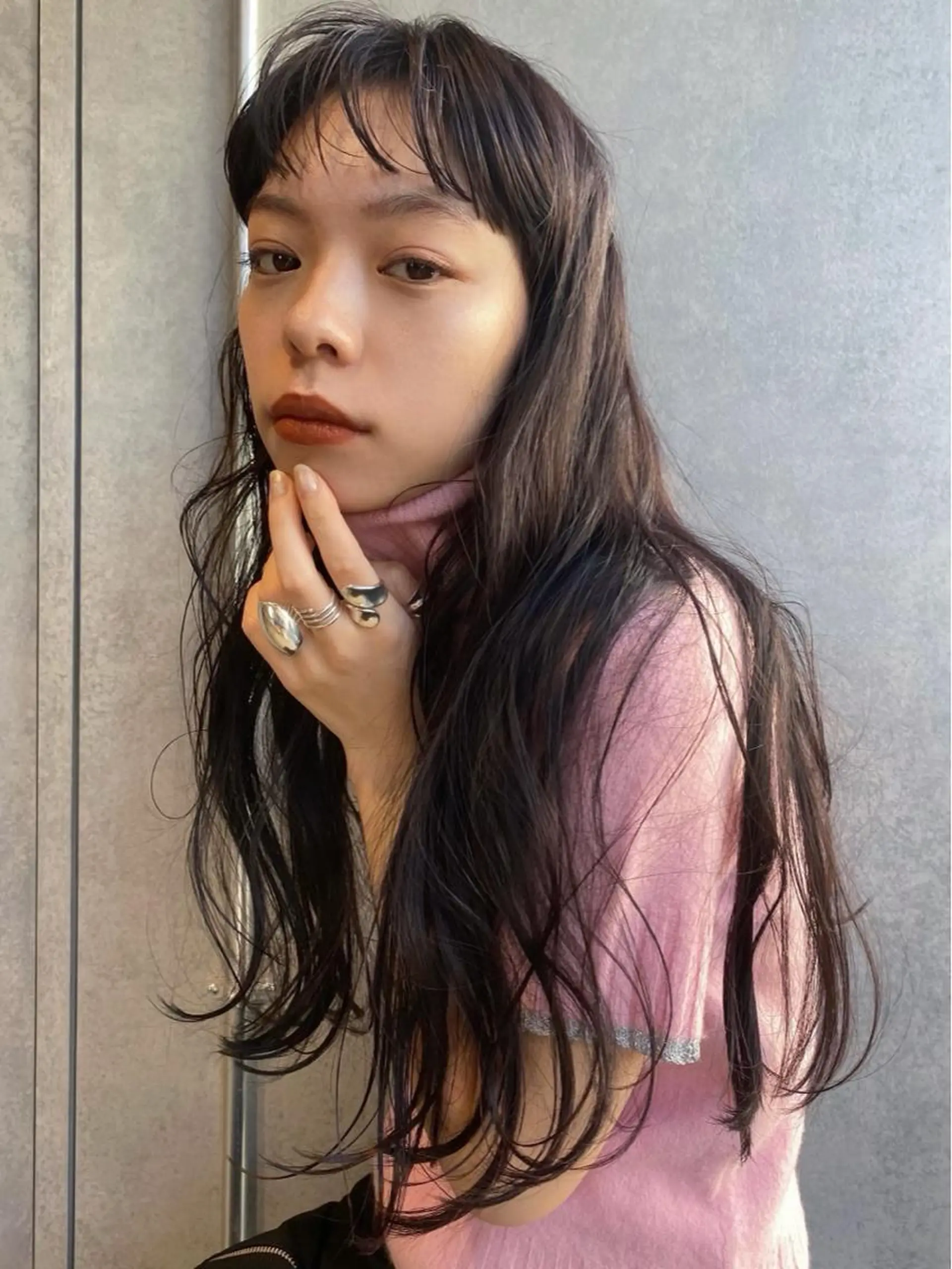 ロング カラー パーマ ヘアカラー トリートメント ボブ／レイヤー／艶 🦕risa  森下のヘアスタイル