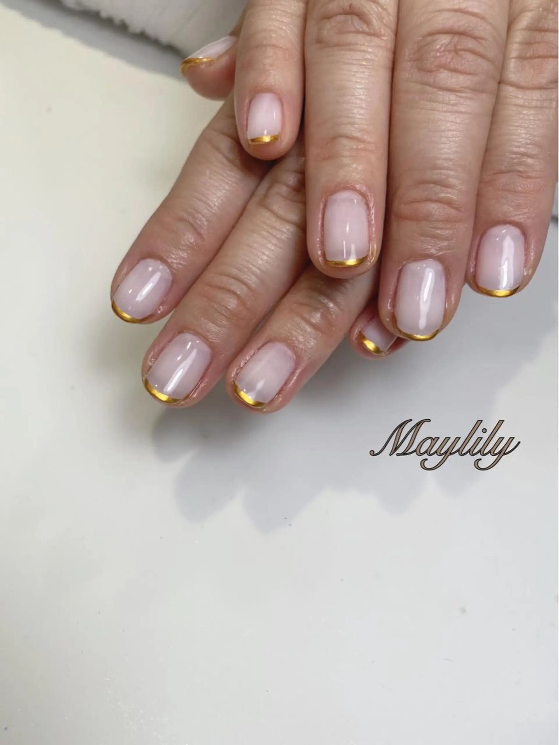ネイル フレンチネイル ハンドネイル Nail salon Maylily所属・Nail salon Maylilyのネイルデザイン