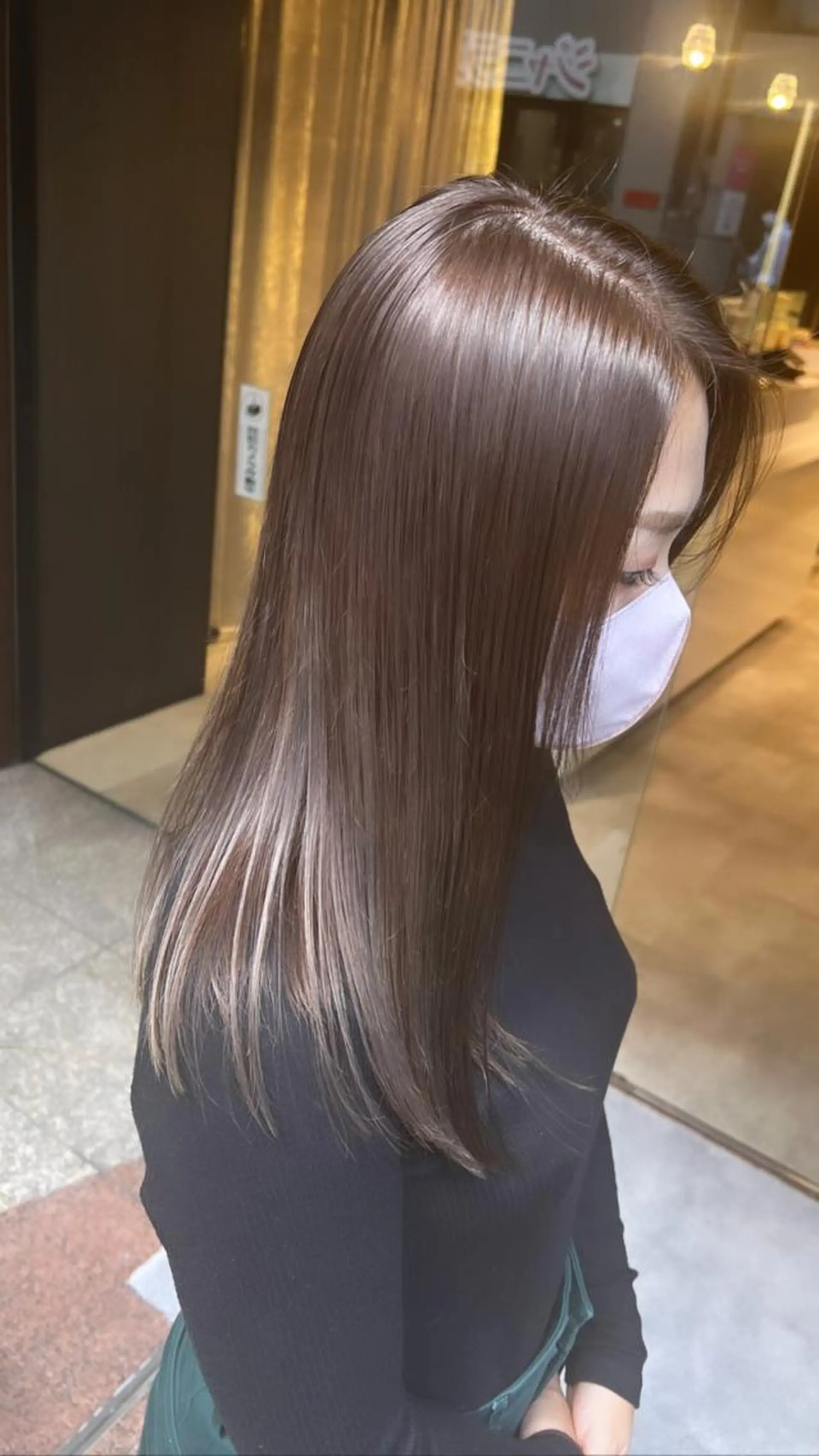 セミロング カラー カット ヘアカラー 透明感のある艶髪なら 矢場町駅4番出口すぐのヘアスタイル