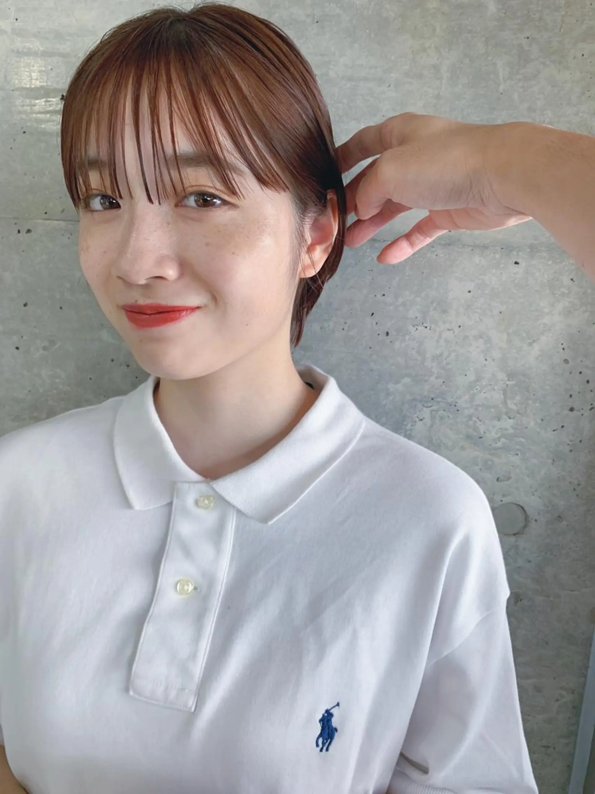 ショート カラー ボブパーマコテ巻き風 パーマNo1深江秀平のヘアスタイル