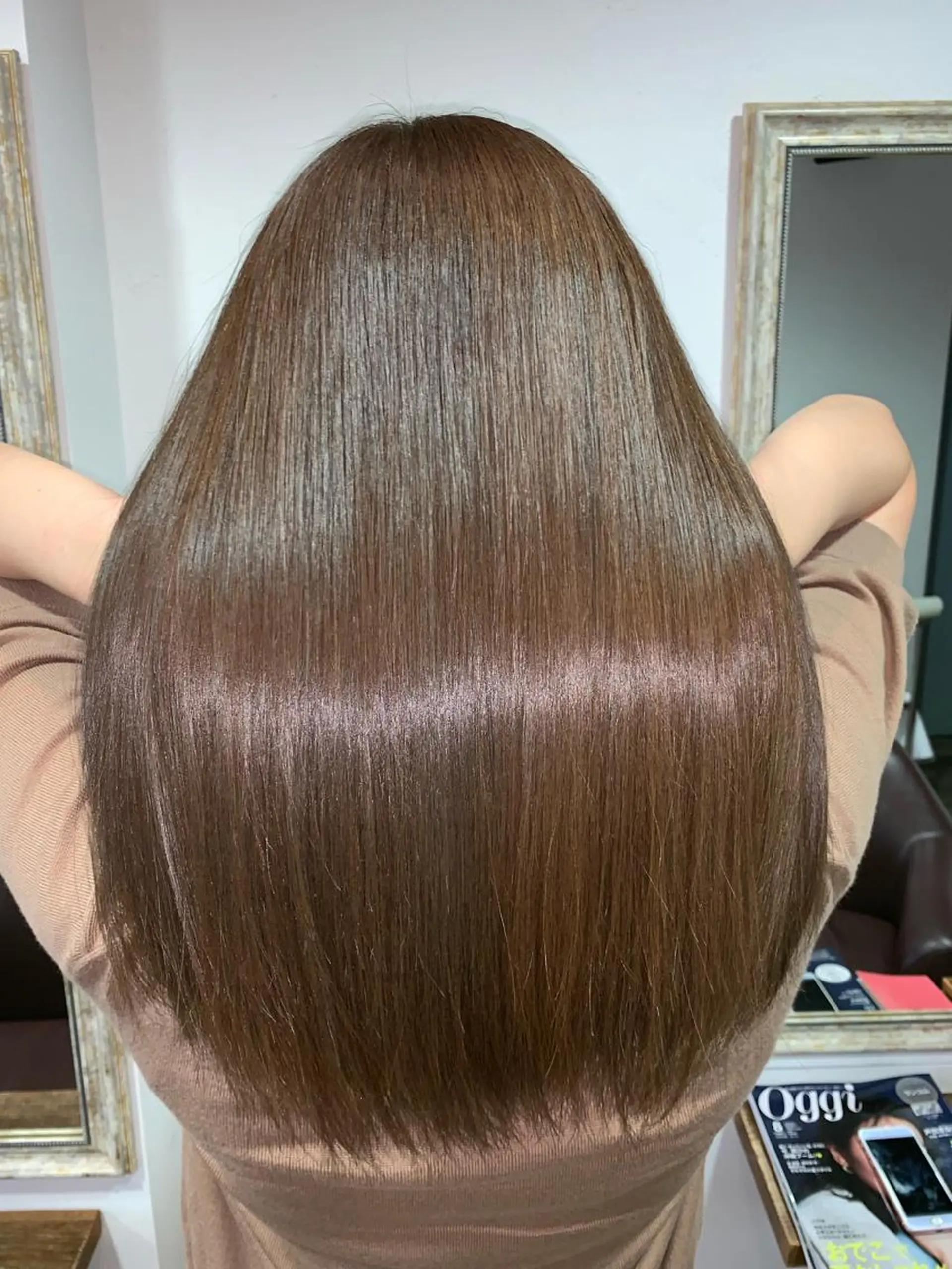 セミロング 髪質改善 トリートメント トリートメント 髪質改善エイジングケ ア専門美容室チアフルのヘアスタイル