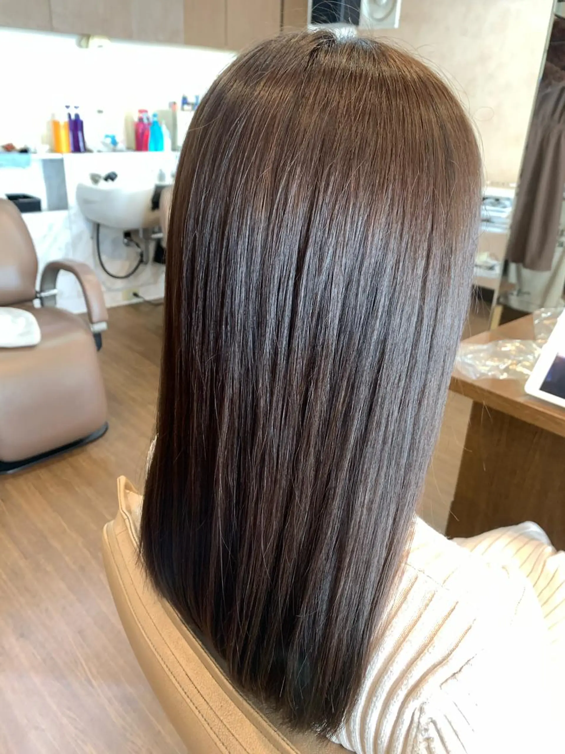 ロング パーマ 縮毛矯正 coupe ciseauxのヘアスタイル